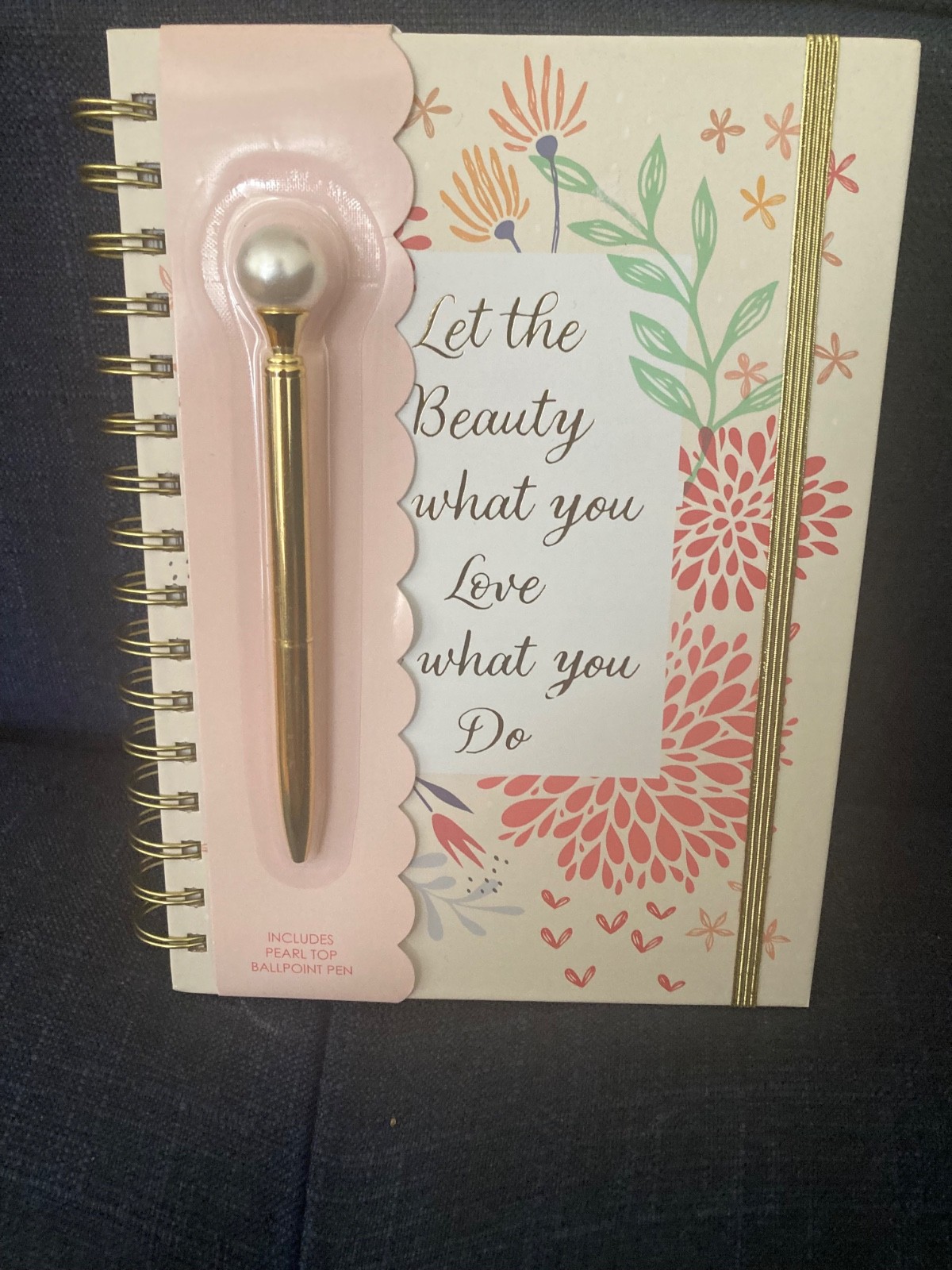 Votum Let The Beauty Of What You Love Be What You Do Spiral Notebook 6.5″ x 8.5″