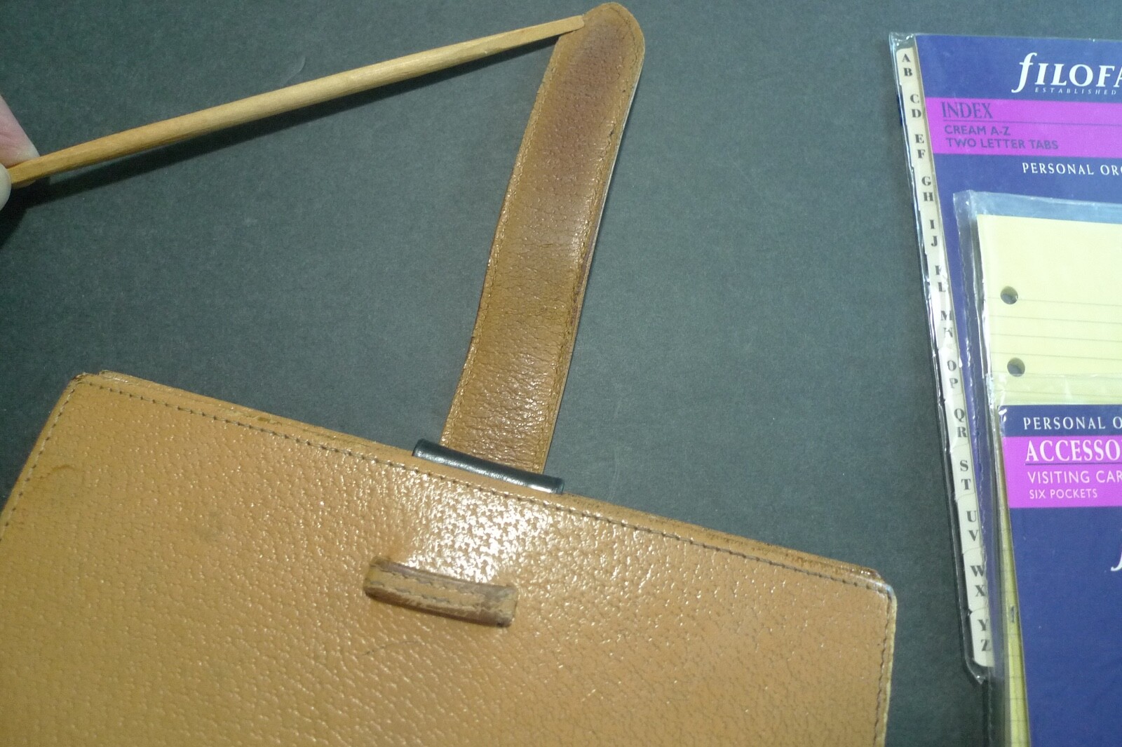 SMYTHSON OF BOND STREET – LEATHER PLANNER – WITH INSERTS – PERSONAL SIZE