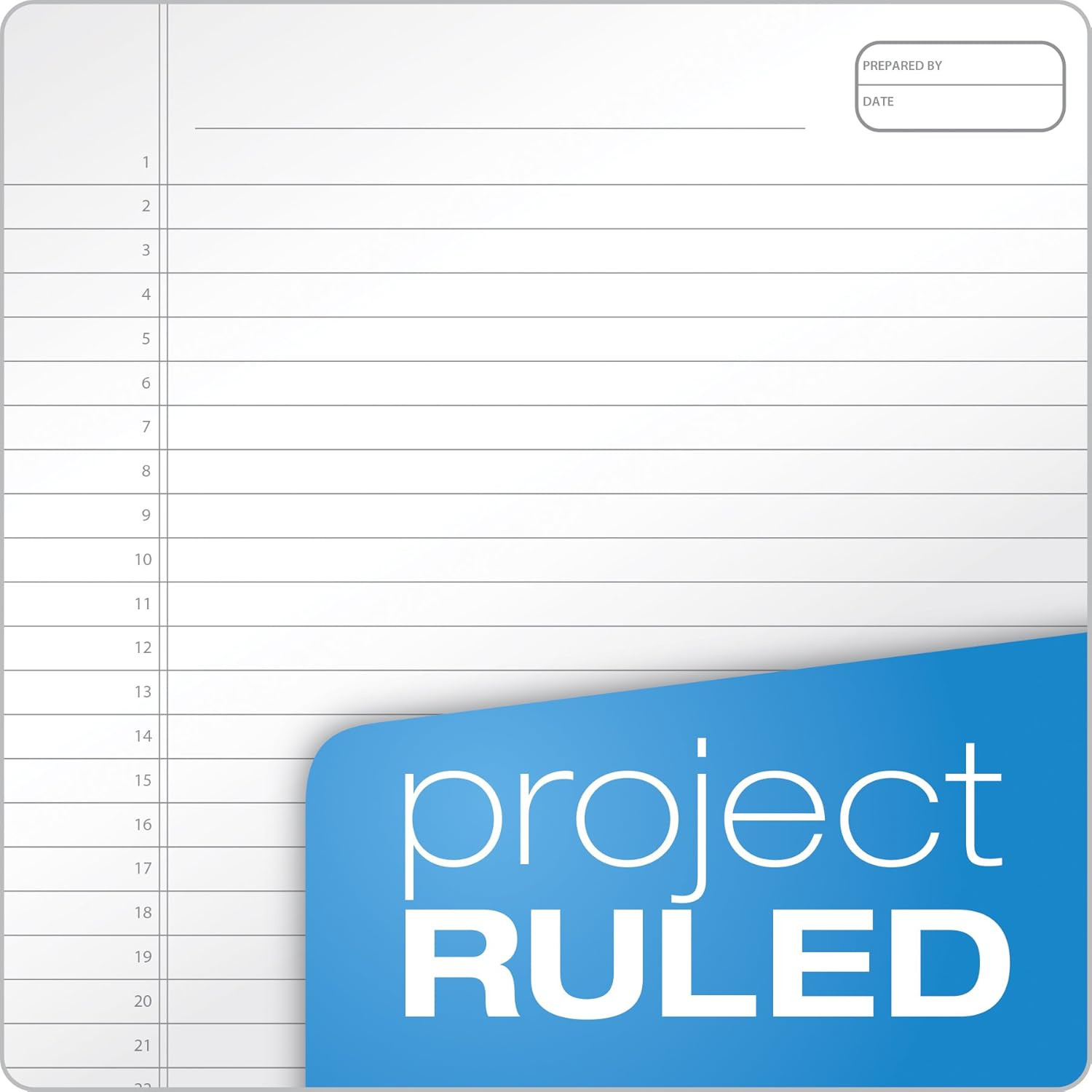 Gold Fibre Project Planner, Top-Wire Bound, 8-1/2″ x 11-3/4″, Project Rule, Navy