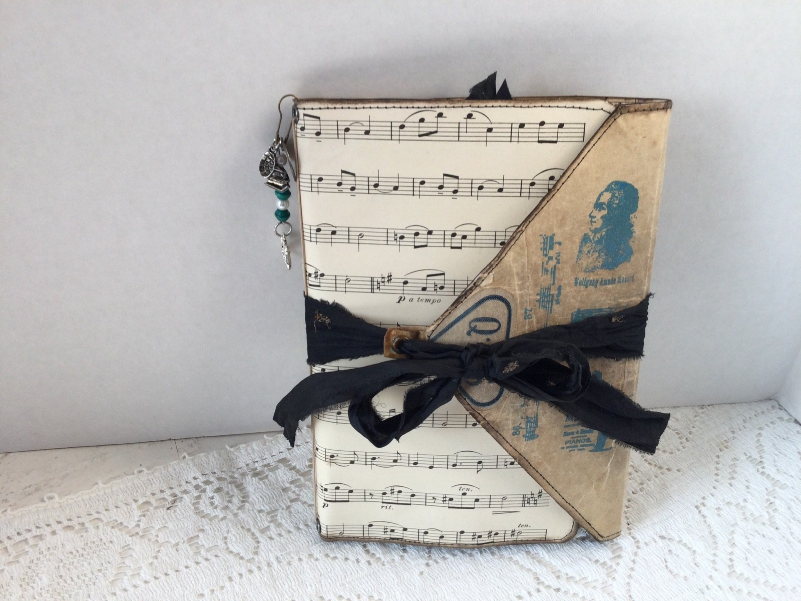 “Mozart” music theme junk journal handmade