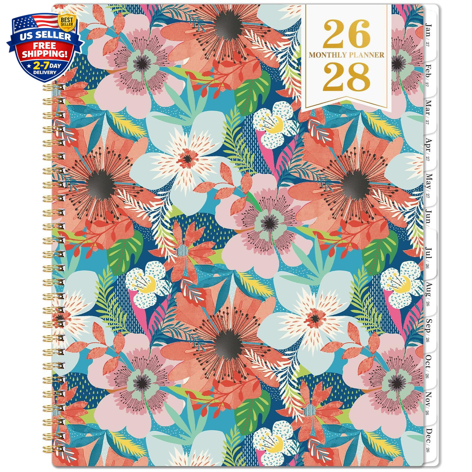 Monthly Planner 2026-2028 – 2 Year Planner 2026-2028, July 2026 – June 2028, 2 Y