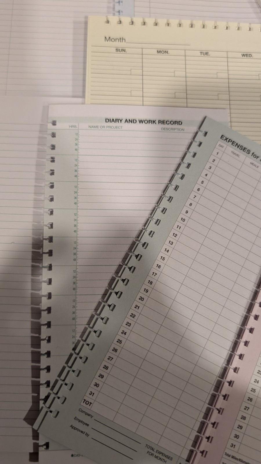 Day-Timer Pocket Size 61/2″ x 3″ Additional Add On Pages To Customize