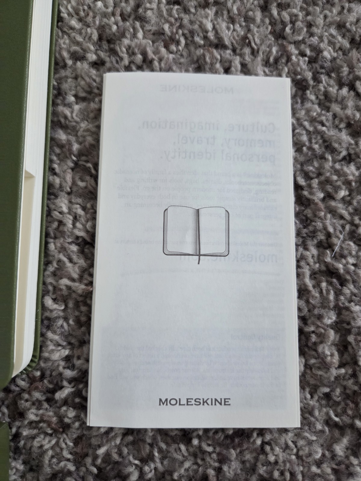 Moleskine Guided Traveller’s Journal Green 5.12″x8.25″ – 400 Pages NEW