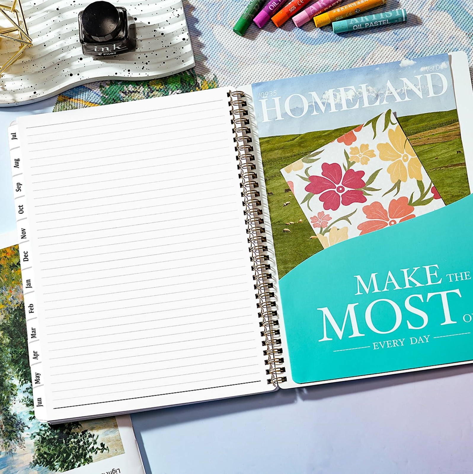 Planner 2026-2027,2026-2027 Weekly and 8.5″ x 11″ x 0.5″, Green