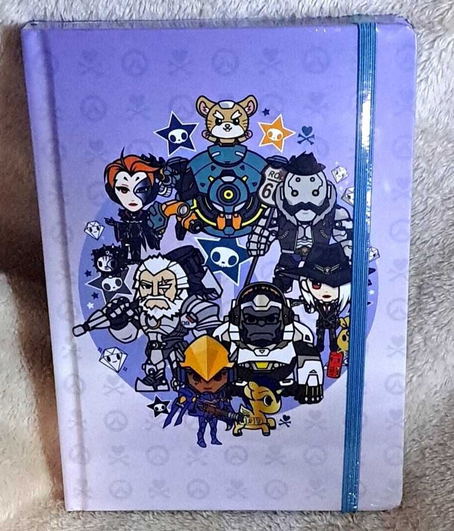 Tokidoki X Overwatch Hardcover Journal With Elastic Band Closure