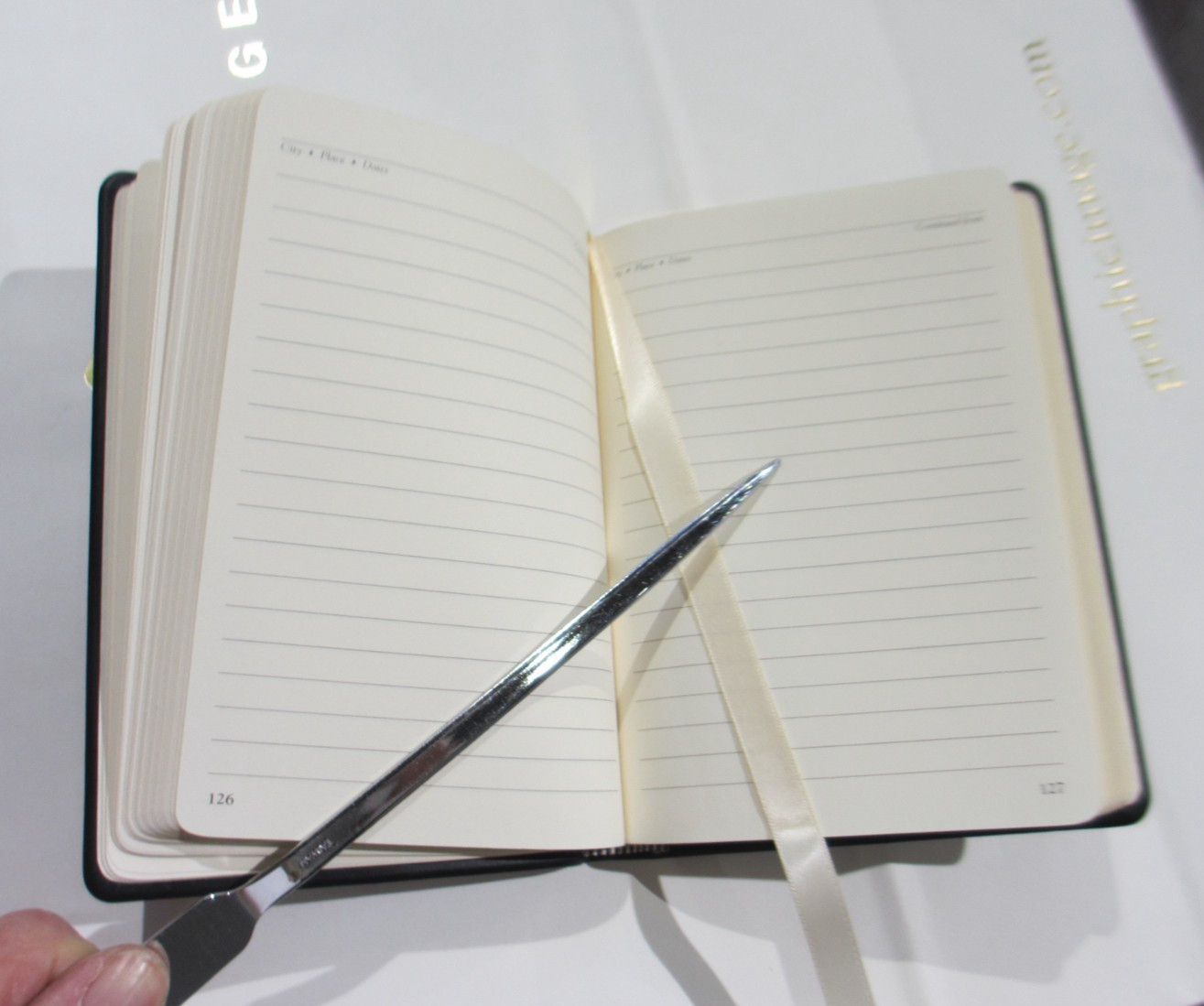 World Travel Journal 4×6 Soft Leather Cover 320 Pages Graphic Image Black