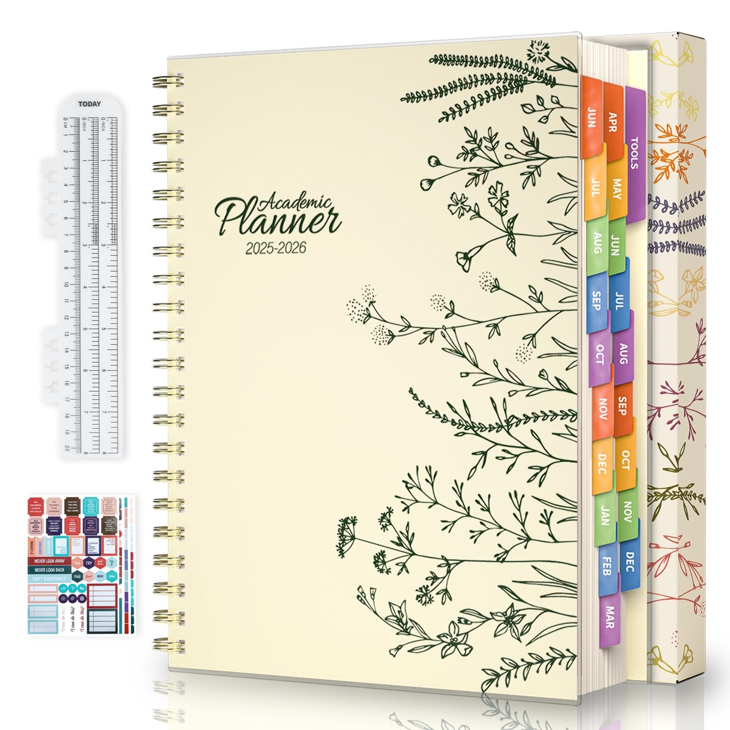 Jun 2025-Dec 2026 Academic Monthly Weekly Daily Planner for School, 19 Months…