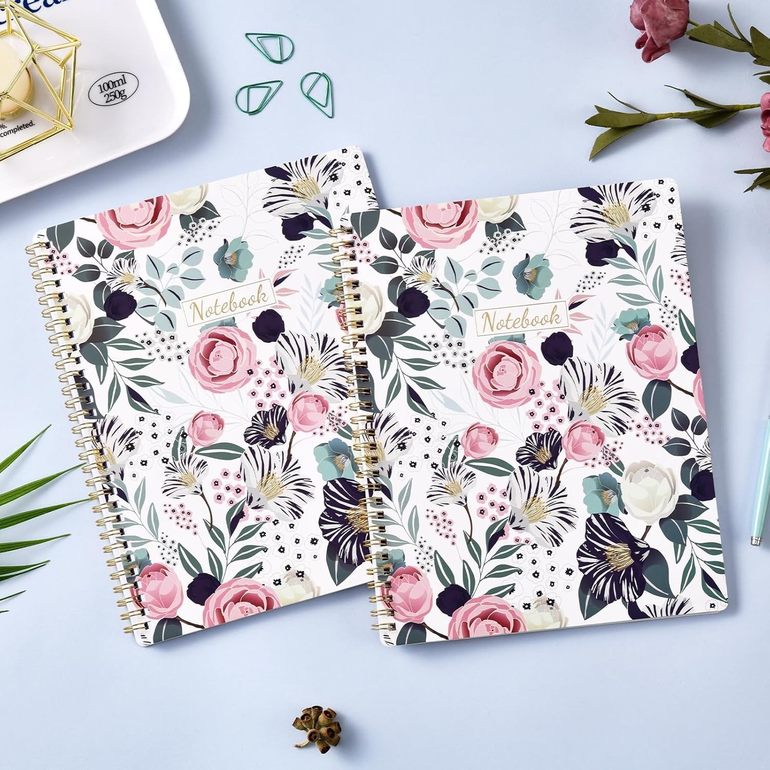 Spiral Notebook – Notebooks Spiral Bound 8.5″ * 11″ Journal Notebook 110 Pages