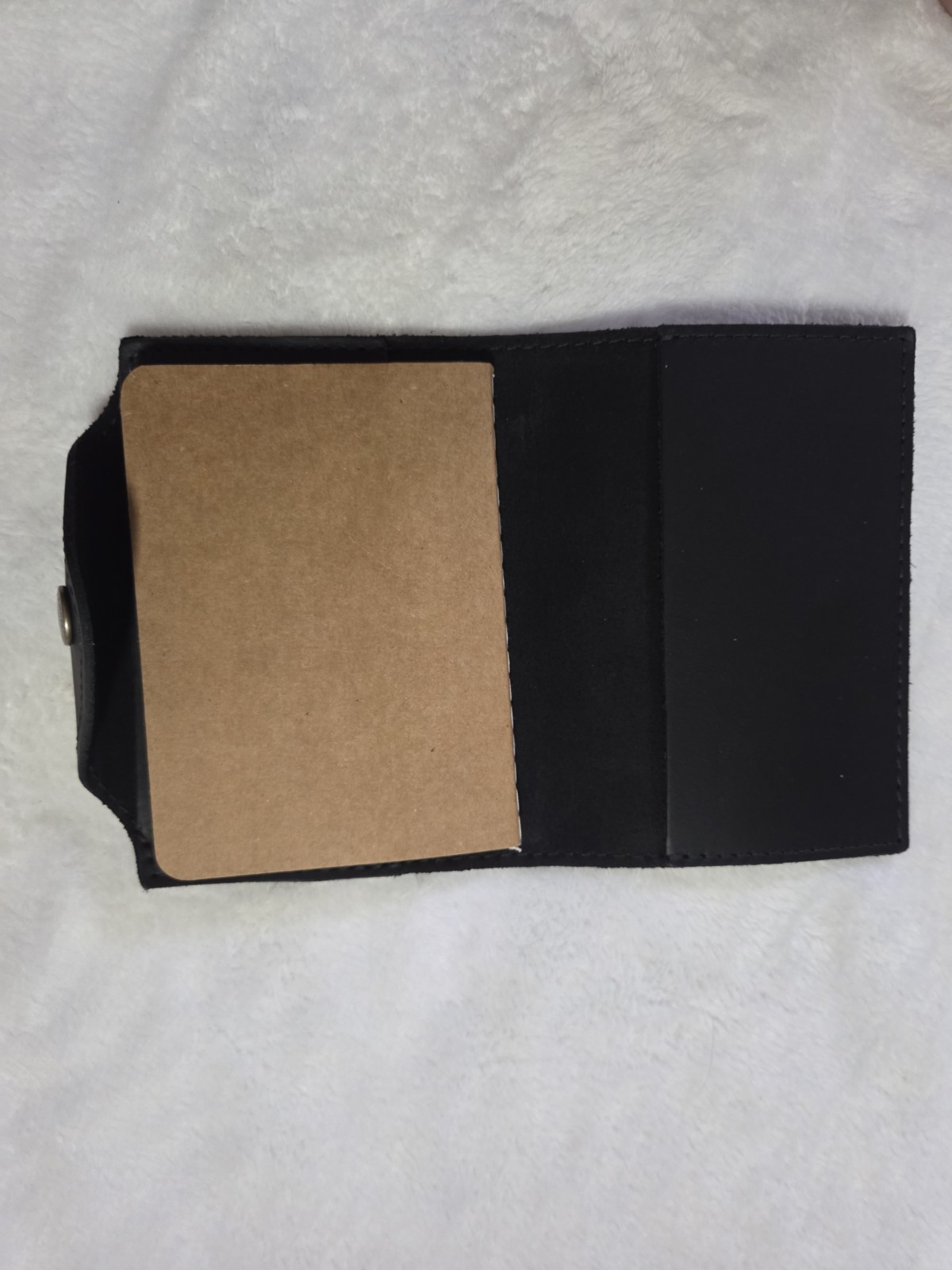 Portland Leather Goods Small Snap Journal In Smooth Black New