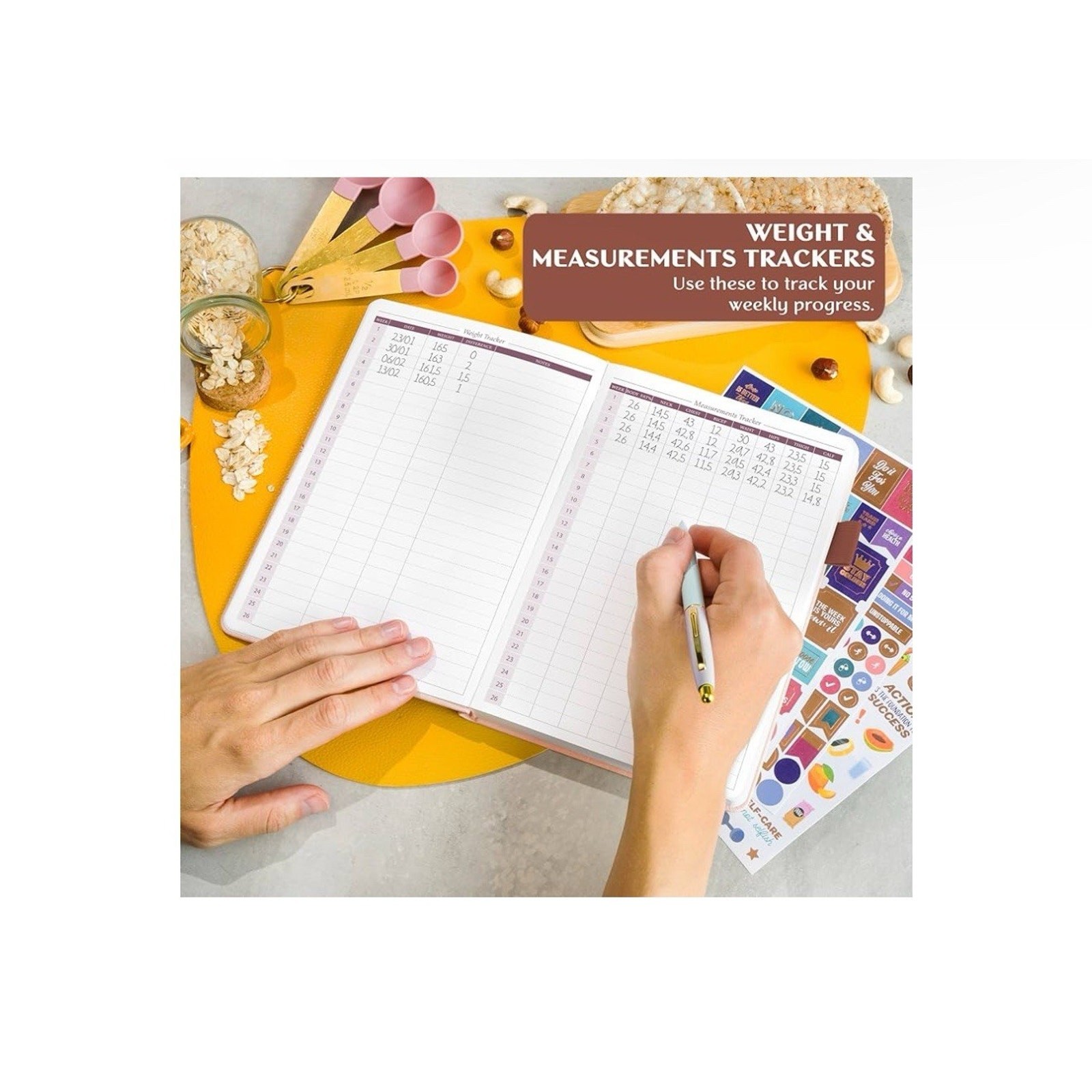 Meal Planner Notebook Food Journal Daily Meal Prep Journal & Christmas Notebook