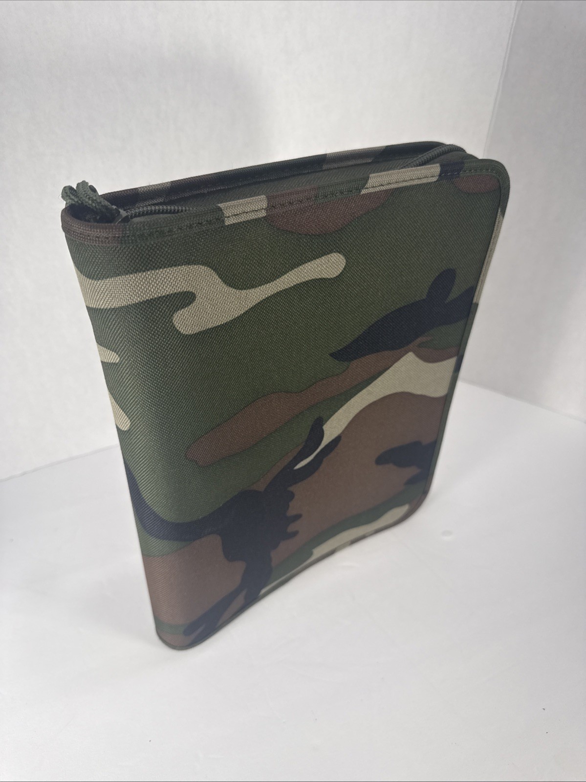 New~Day timer Zippered 3 Ring Camo Military Planner~11.5”x9”x1.5”