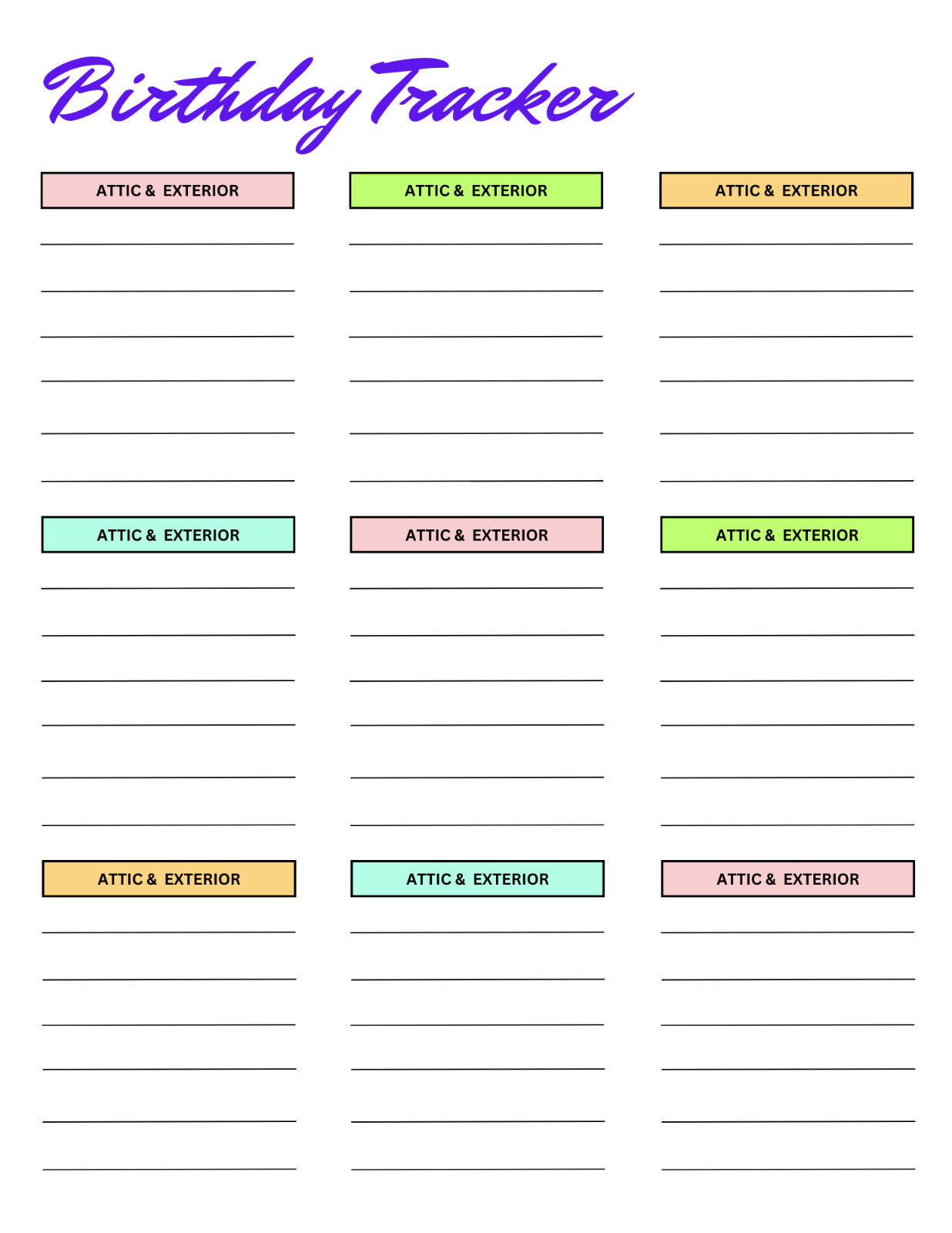 Birthday, Password, Contact List Goodnotes iPad Planner Digital Journal Pdf