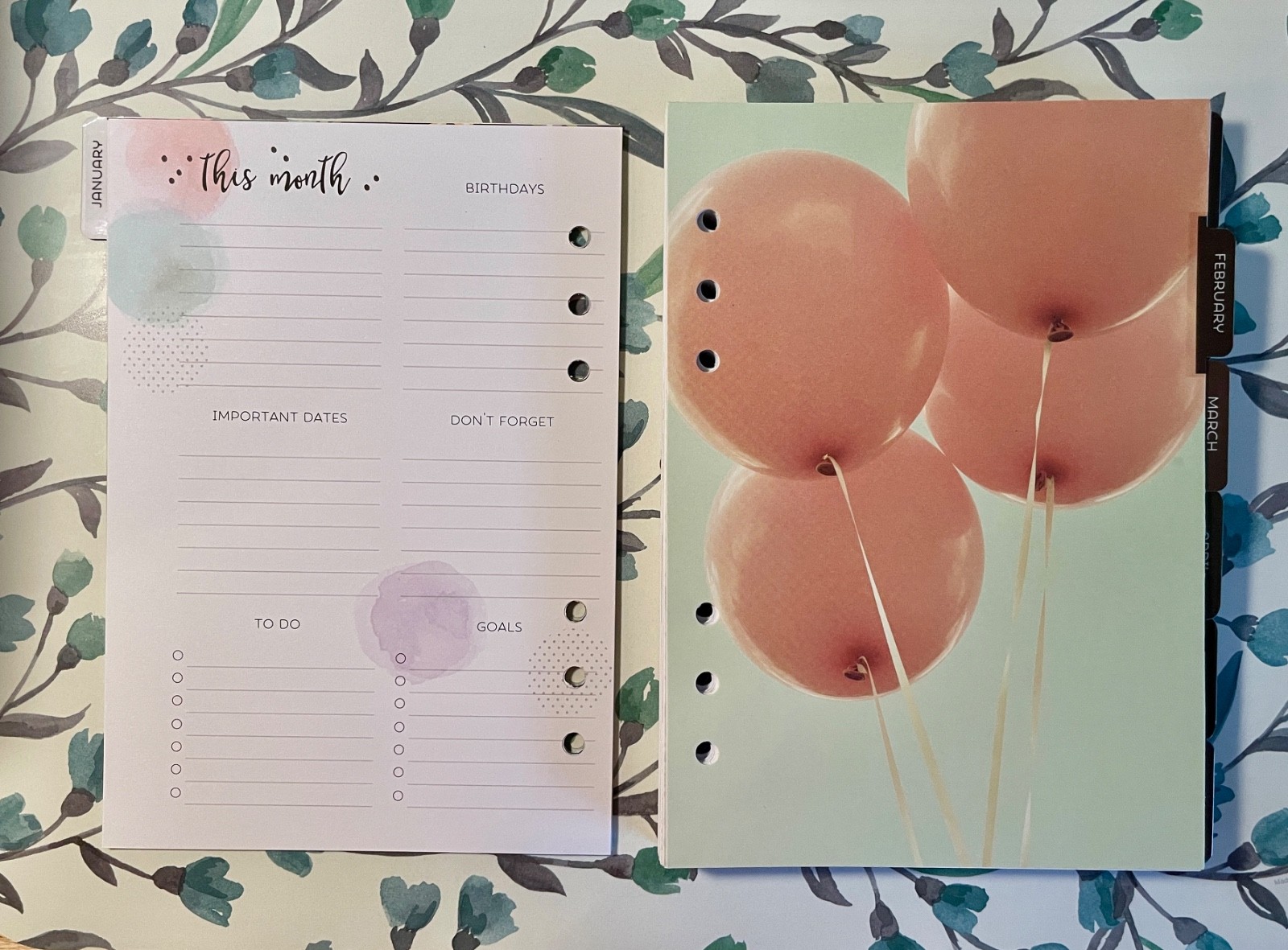Carpe Diem Undated A5 Planner Inserts – Choose Joy