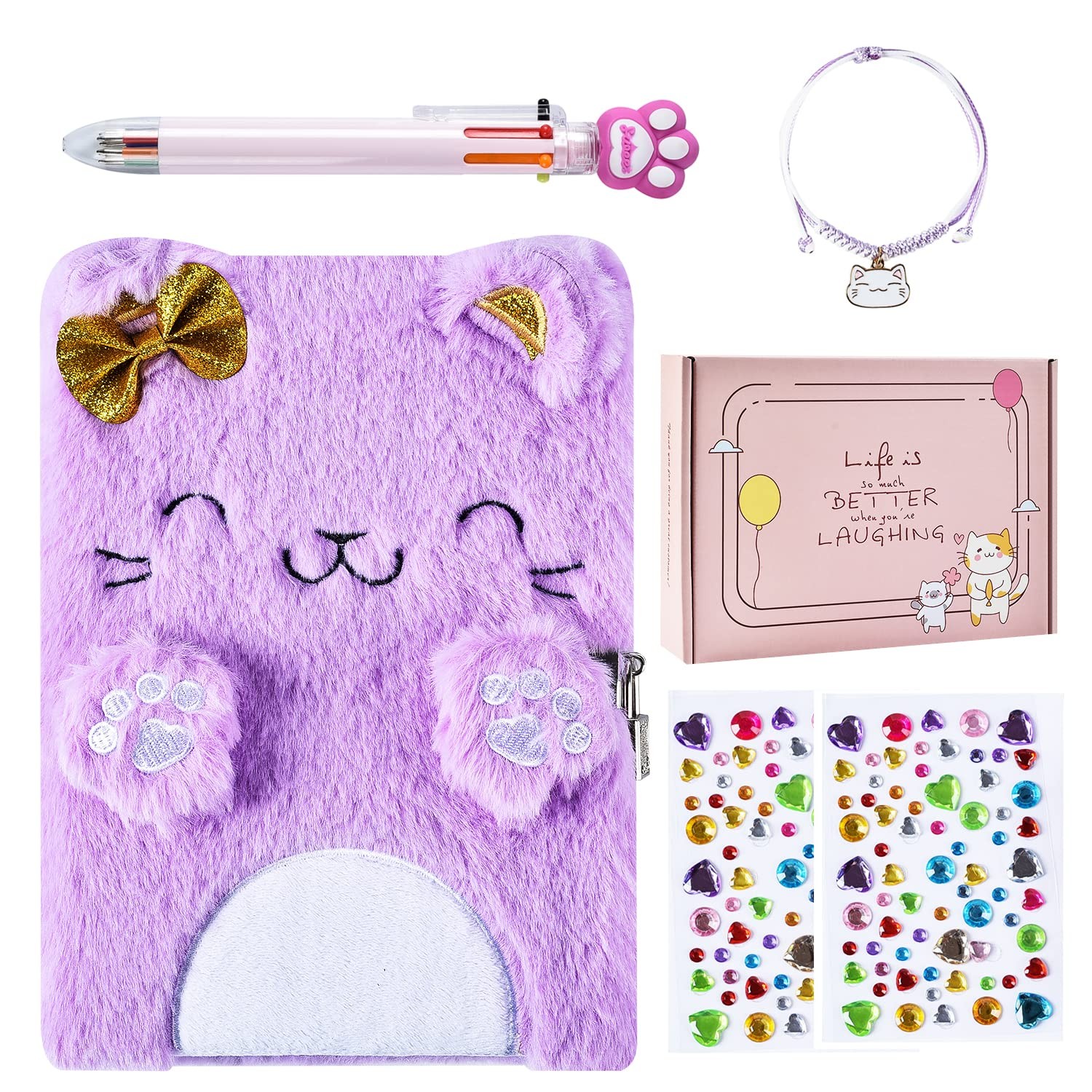 PJDRLLC Diary for Girls with Lock and Keys, Kids Journal Travel Notebook for …