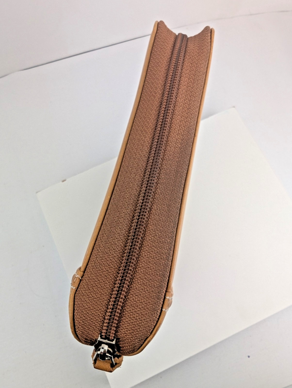 FranklinCovey Camel Brown 100% Leather Pocket 7-Ring Binder Planner Organizer