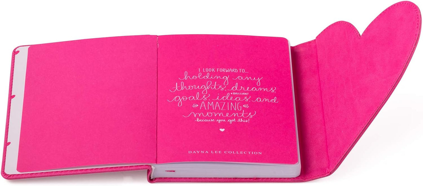 Eccolo Dayna Lee Love Journal & Notebook with Magnetic Heart Flap, 256 Acid-Free