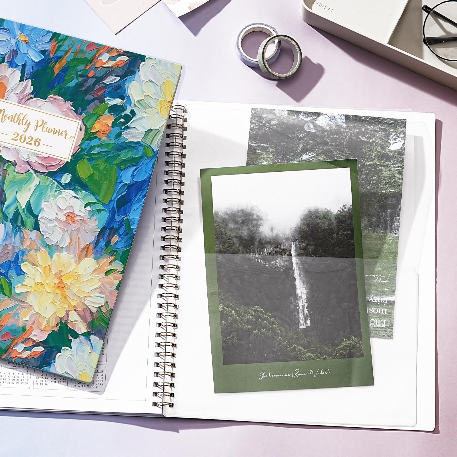 2026 Monthly Planner Twin-Wire Binding Calendar Planner, 11×9 Inch
