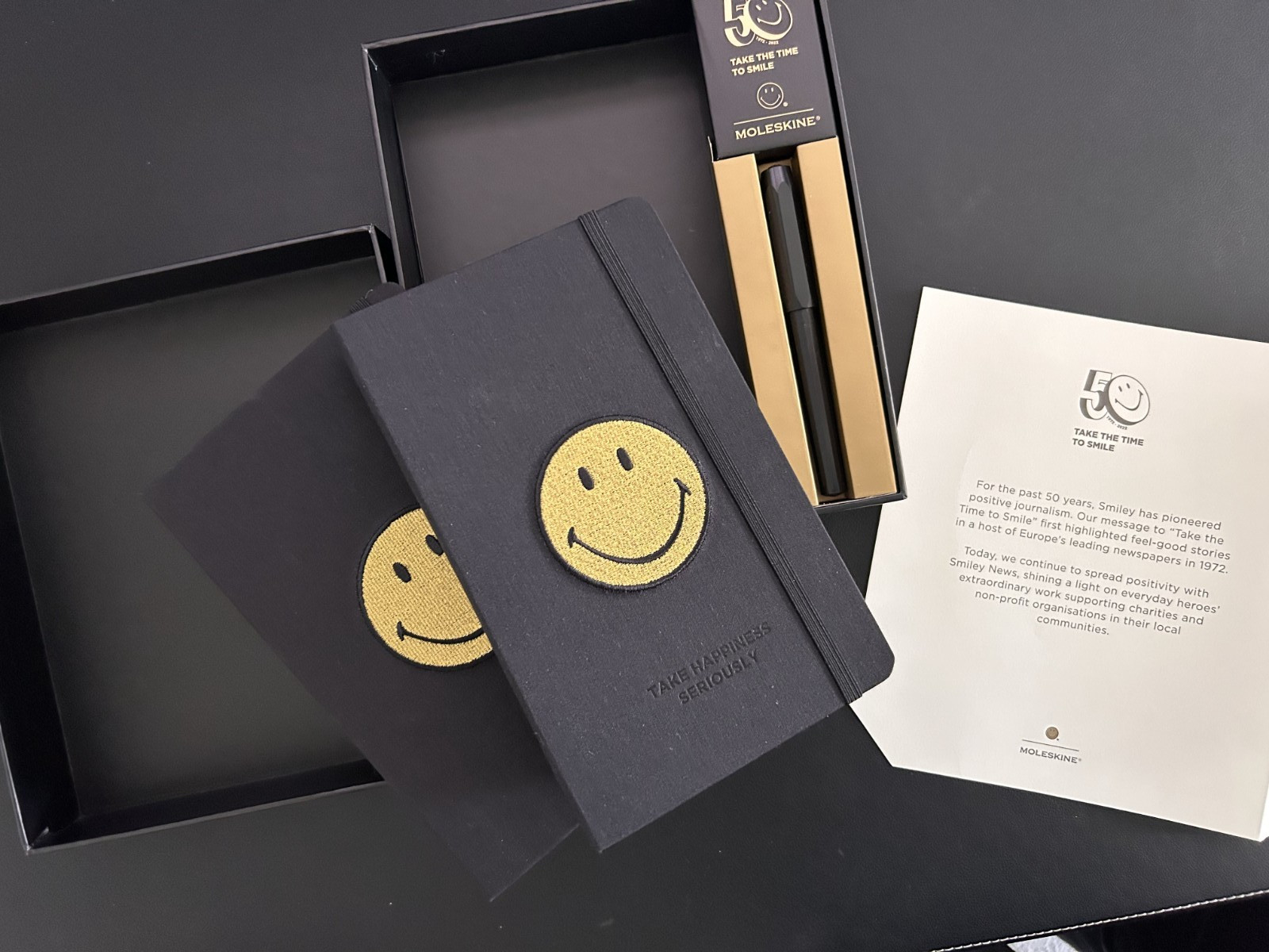 Moleskine x Smiley Limited Edition Collector’s Box OOP Brand New Unused