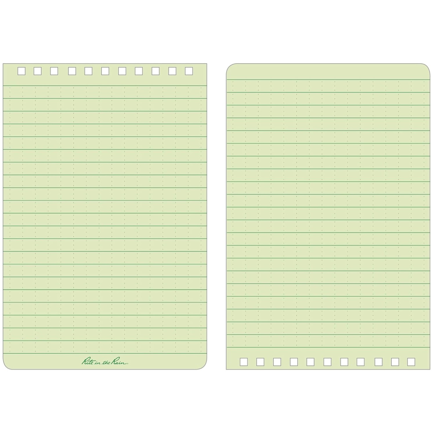 All-Weather Green Spiral Notebook 6 Pack