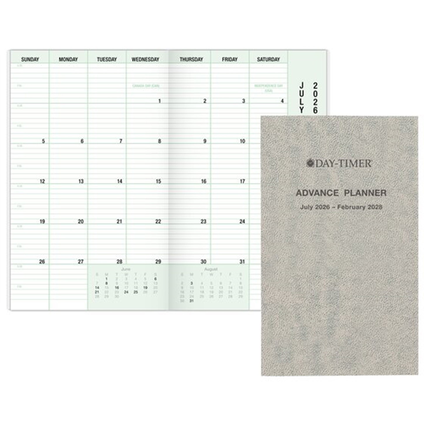 Day-Timer Jul 26 – Jun 27, 2-Page/Day Orig Planner Refill Compact 3×5″ +Extras