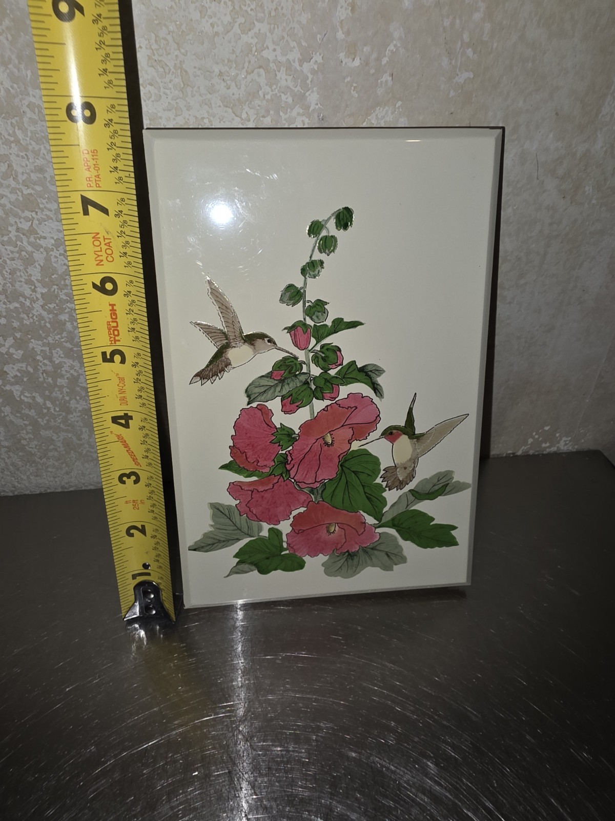 Vintage Otagiri Japan Lacquerware Address Book Hummingbird & Florals