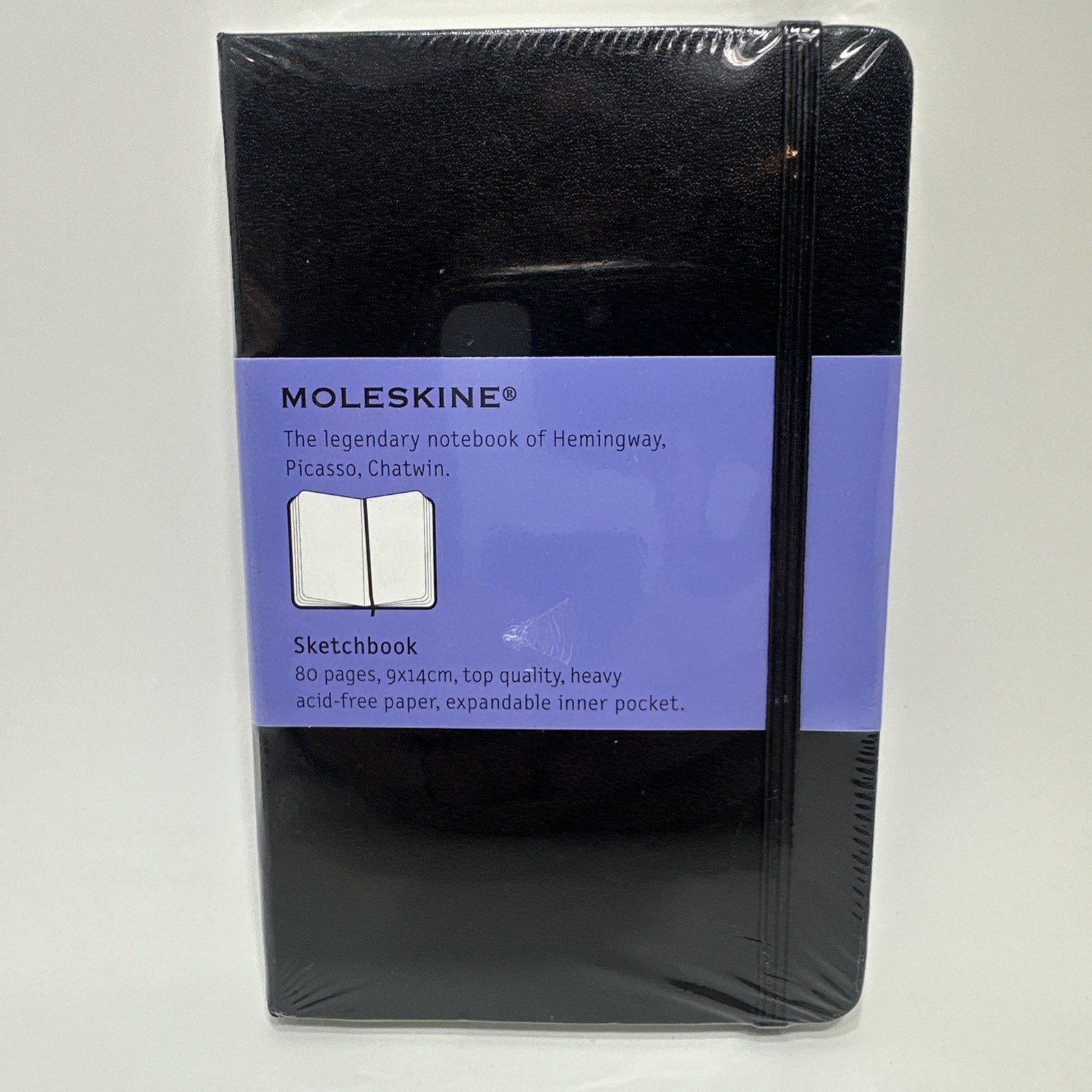 Moleskine Classic Plain Sketch Notebook Cover 3×5 Black Journal Diary 192pg
