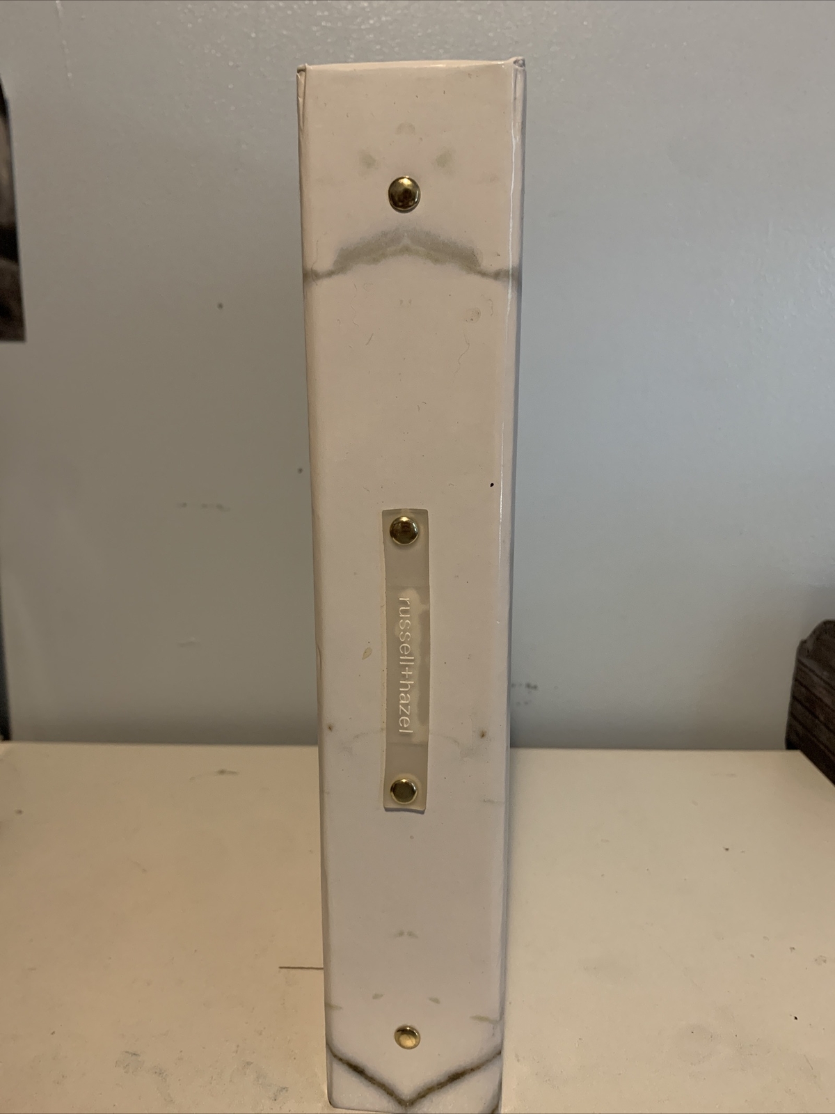 russell+hazel Signature Marble Patent 3-Ring Binder 10.75” x 12”