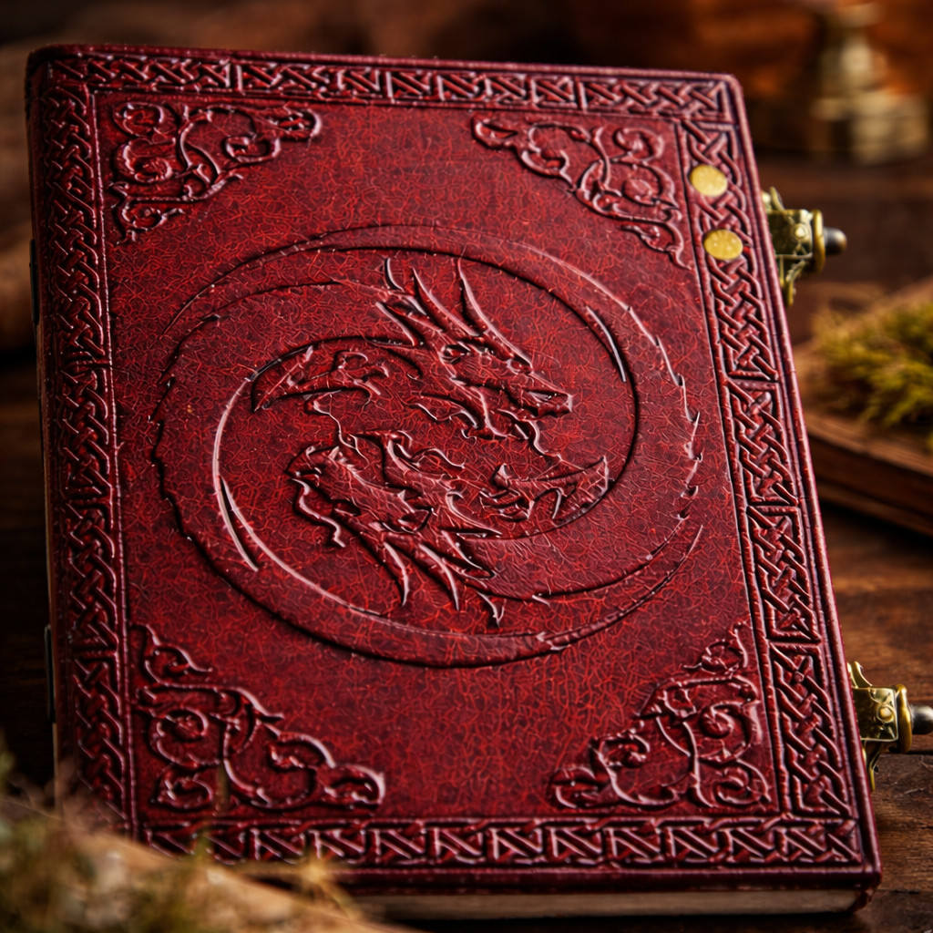 Handmade Leather Journal 7×5″ Vintage Diary Notebook Double Lock – 200Blank Page