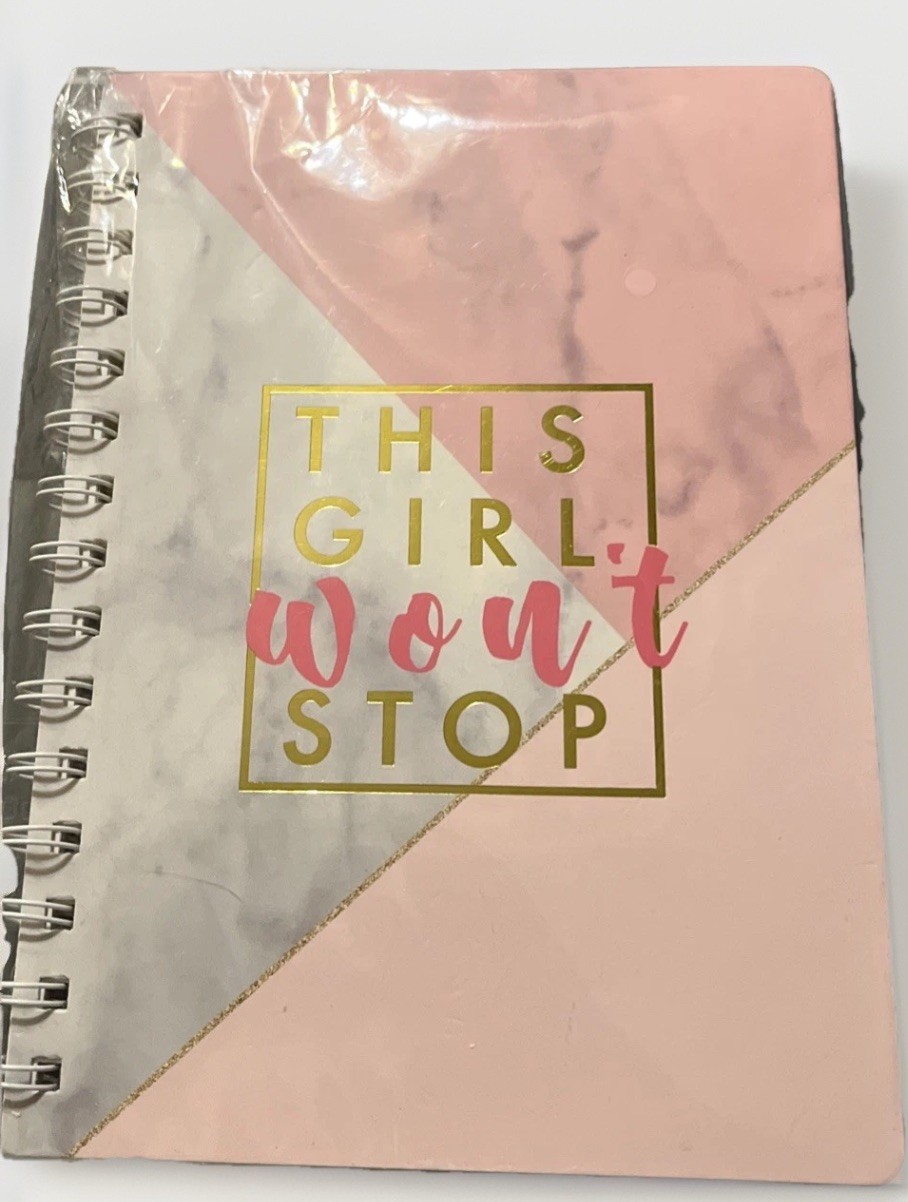 Notebook – This Girl Won’t Stop | Inspirational Journal for Women & Girls