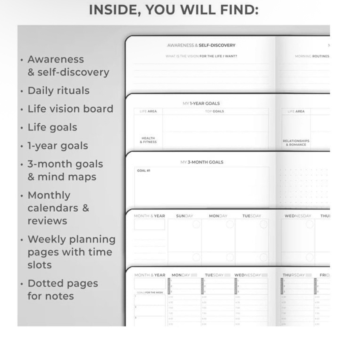 Clever Fox | Dated Hourly Weekly Planner 2026 | A5 5.8”x8.3” | Black | SEALED