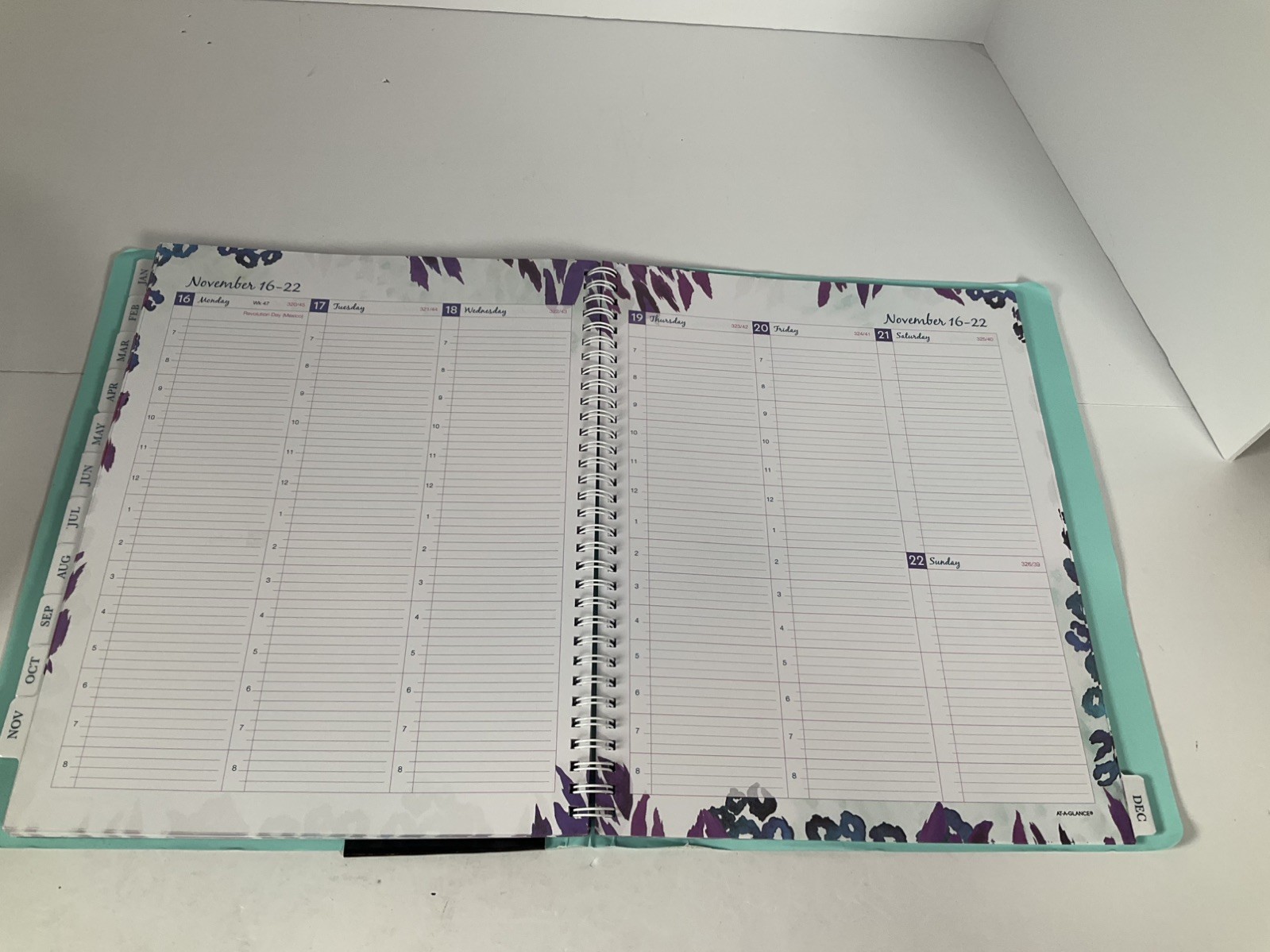At-A-Glance My Week 2026 Planner Wild Washes Blue 523-905