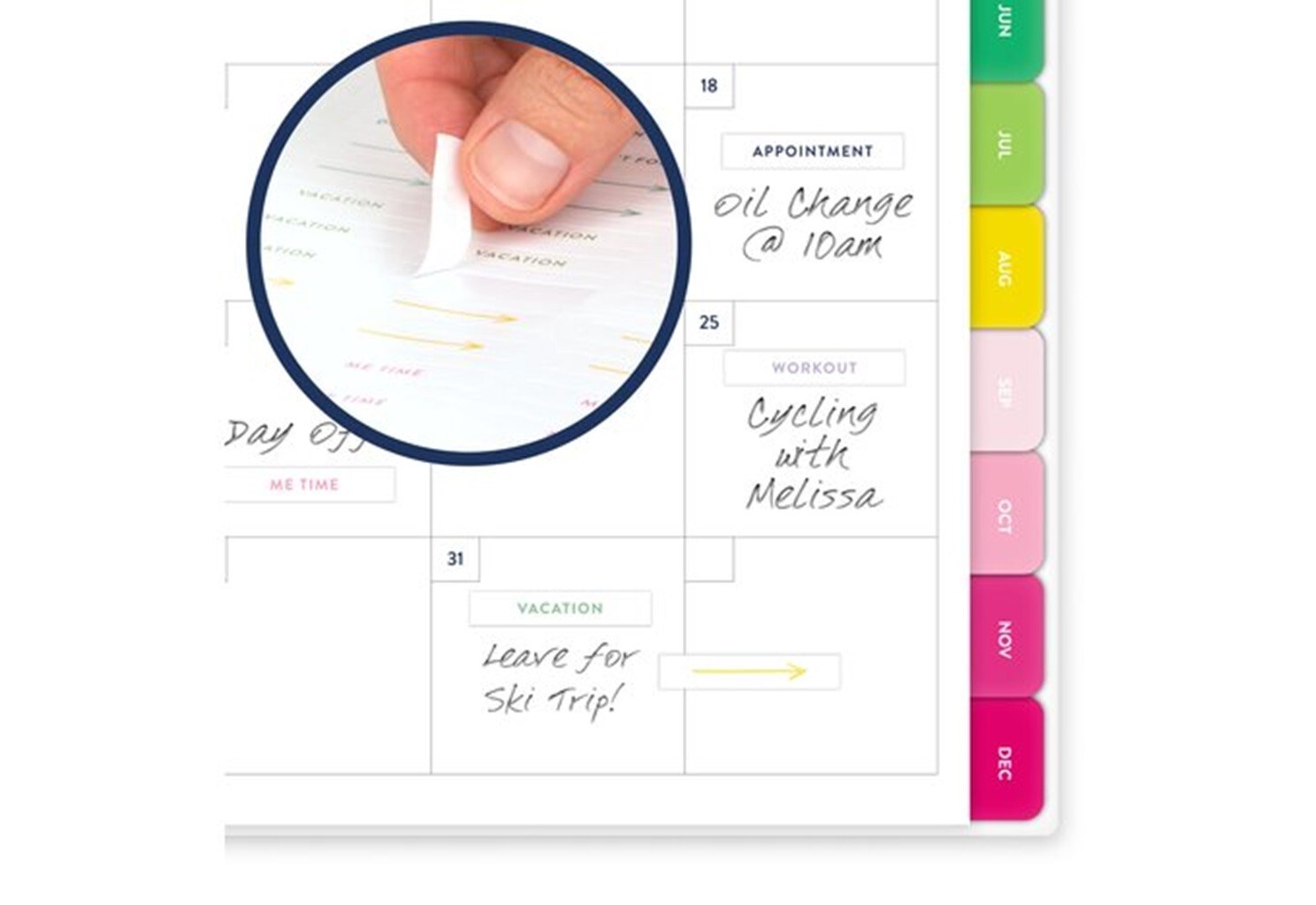 2025 Large AT-A-GLANCE Simplified Emily Ley Weekly Monthly Planner, Happy Stripe