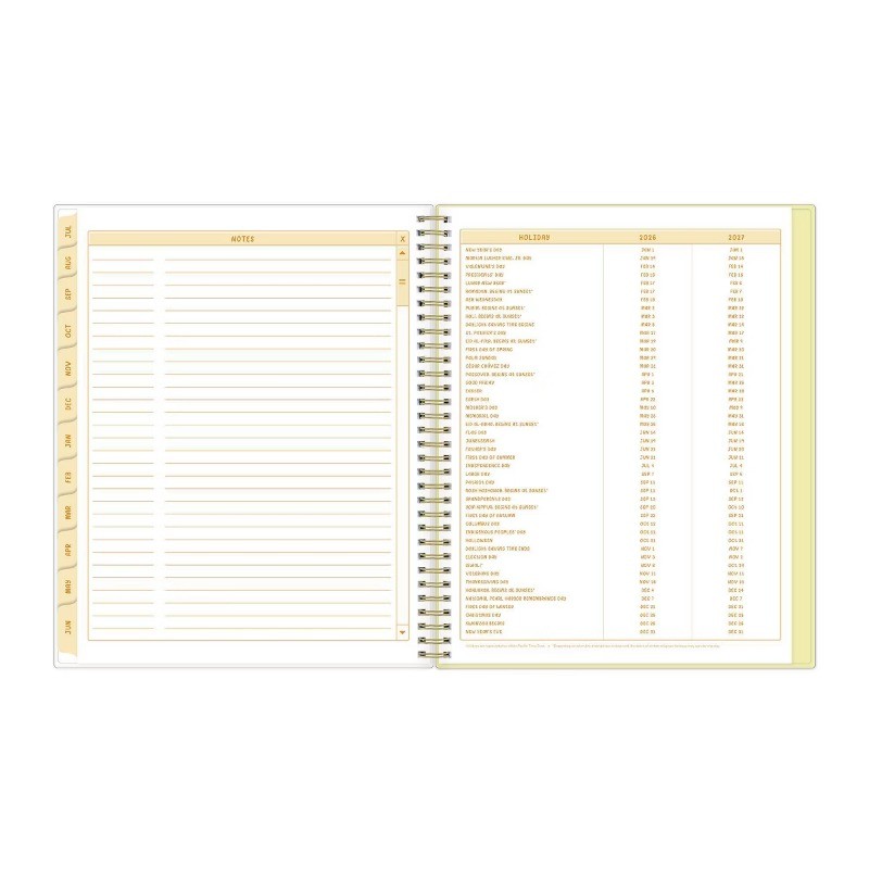 Unicorn Eclipse 8.5″x11″ 2026-2027 Weekly/Monthly Planner Lemons Smooth Frosted
