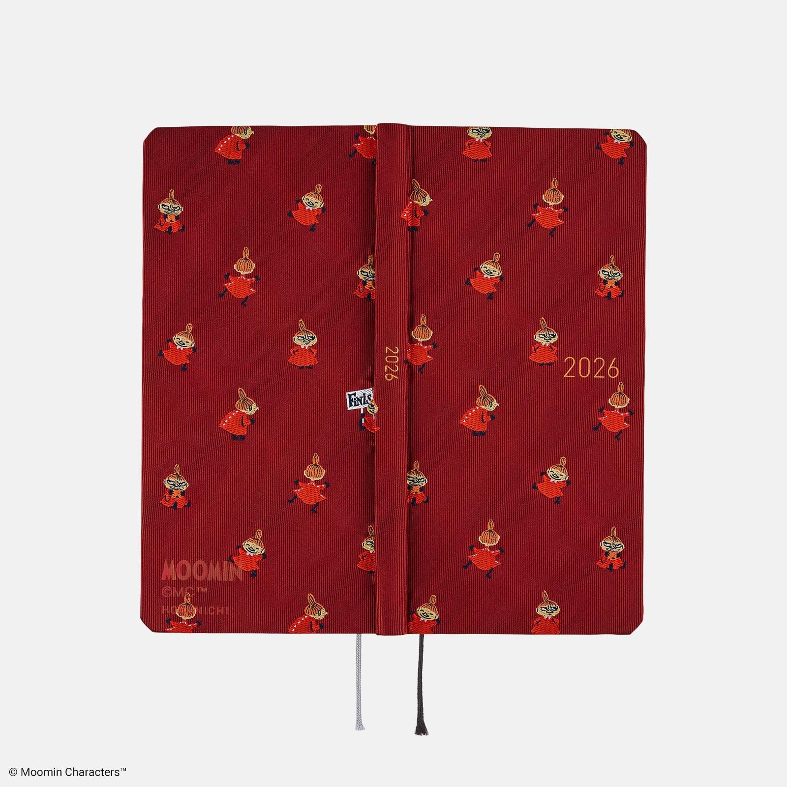 Hobonichi Techo Weeks 2026 April Start Japanese Moomin Little My Tie Fabric Red