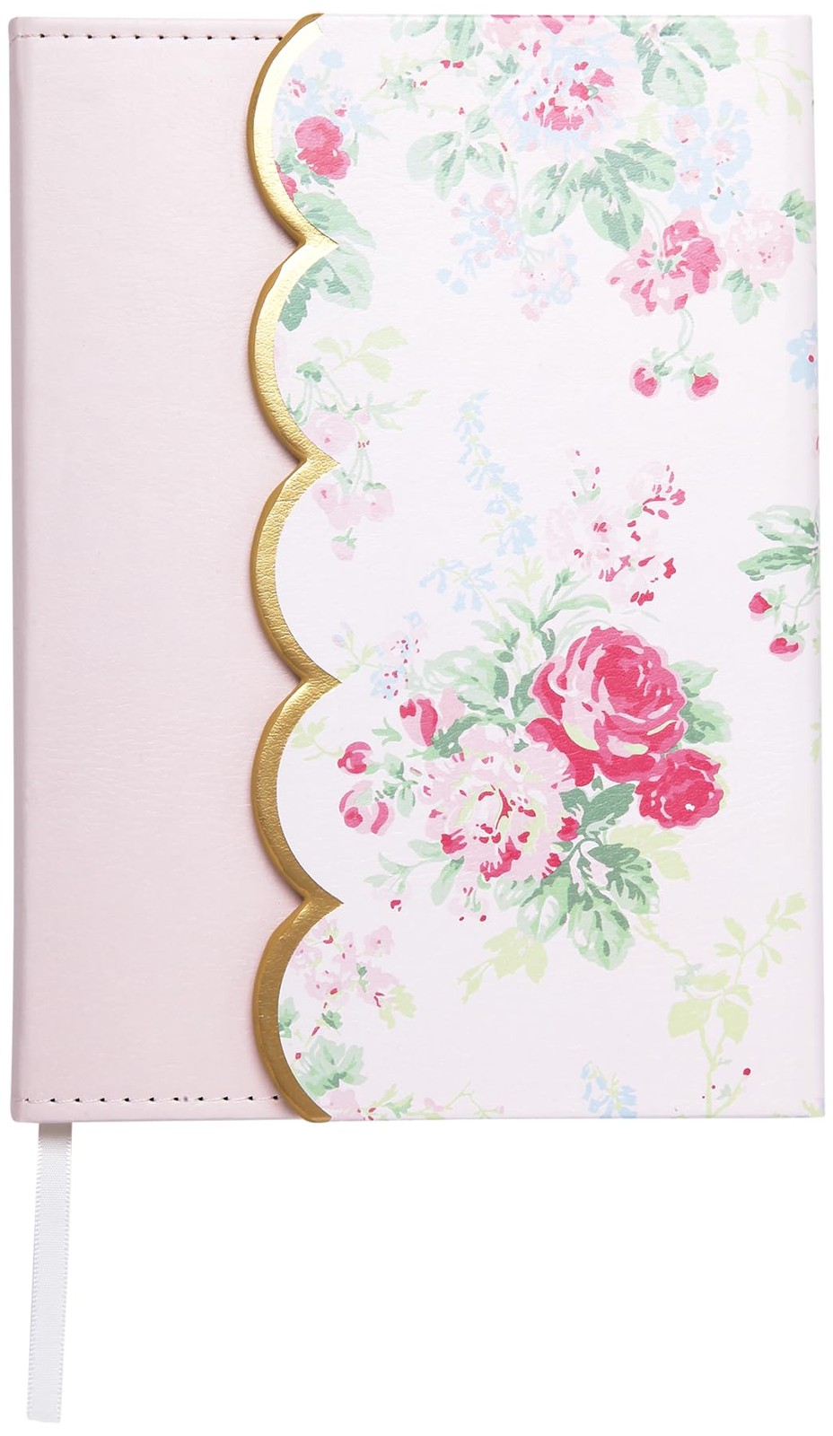 Laura Ashley English Garden Flap Journal – 6×8 Inch Faux Leather 6X8, Pink