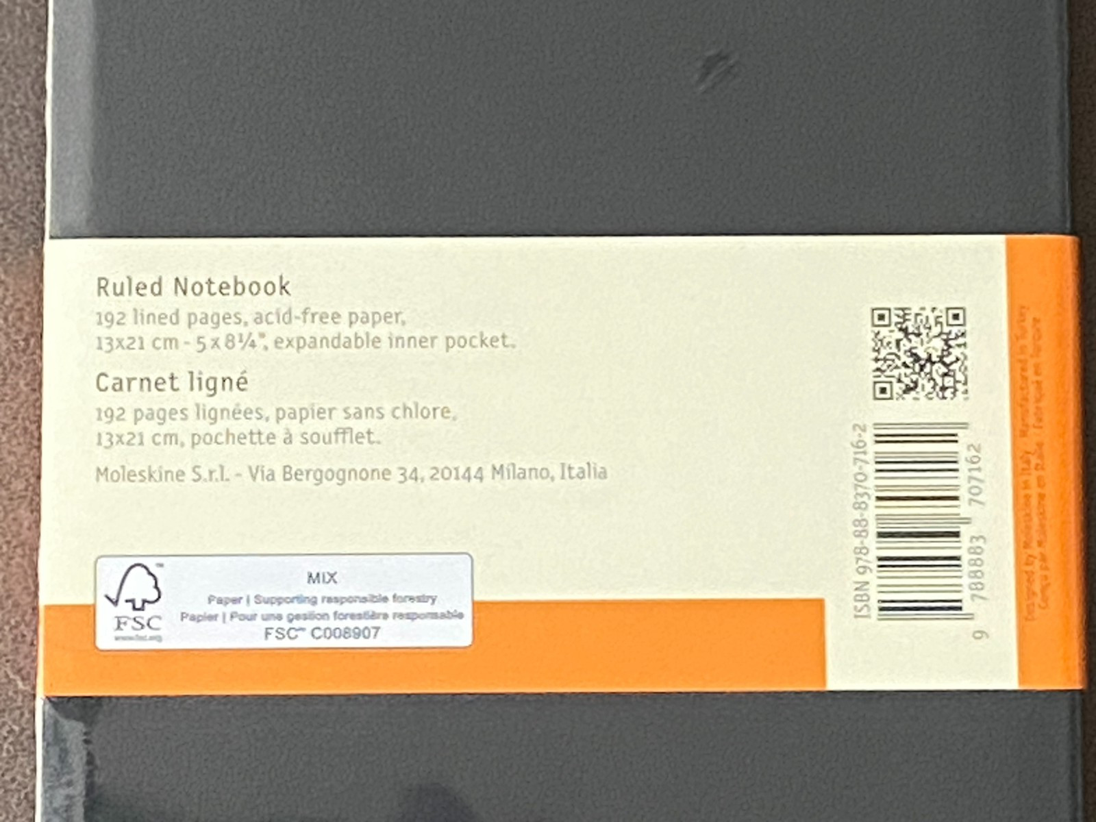 2 Moleskine Classic Carnet Ligne Soft Cover Notebook Black 192 Page 5″ x 8.25″