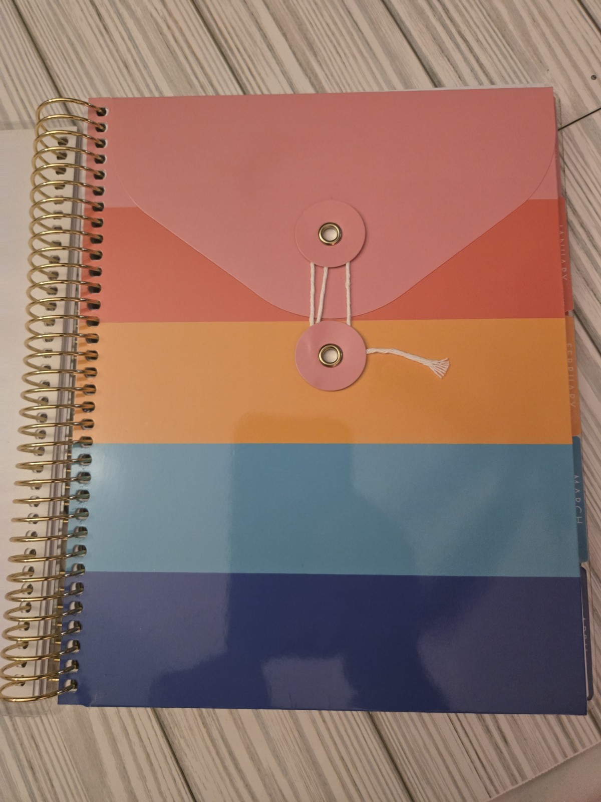 Rare Recollections 12-Month Dated Creativity Spiral Planner – Horizontal Layout
