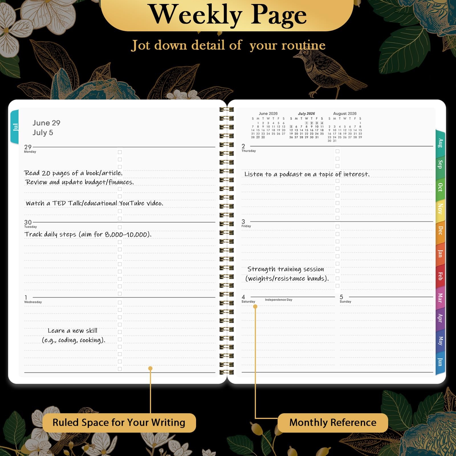 Planner 2026-2027 – Academic Planner 26-27, Jul.2026 – Jun.2027, 8″ x 10″, 2026-