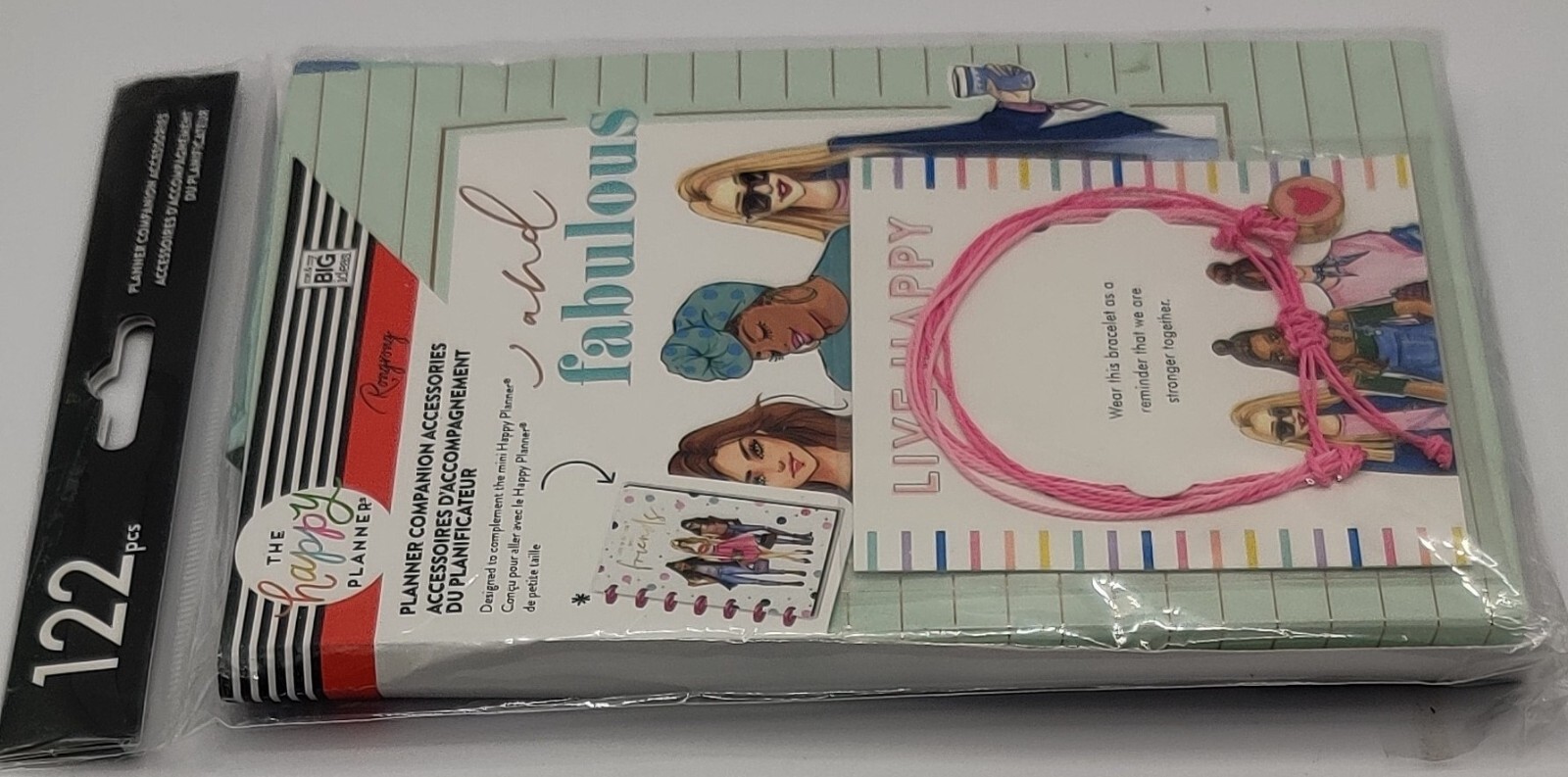 The Happy Panner Companion Accessories 122 pcs with charm bracelet 5.25″ x 8.25″