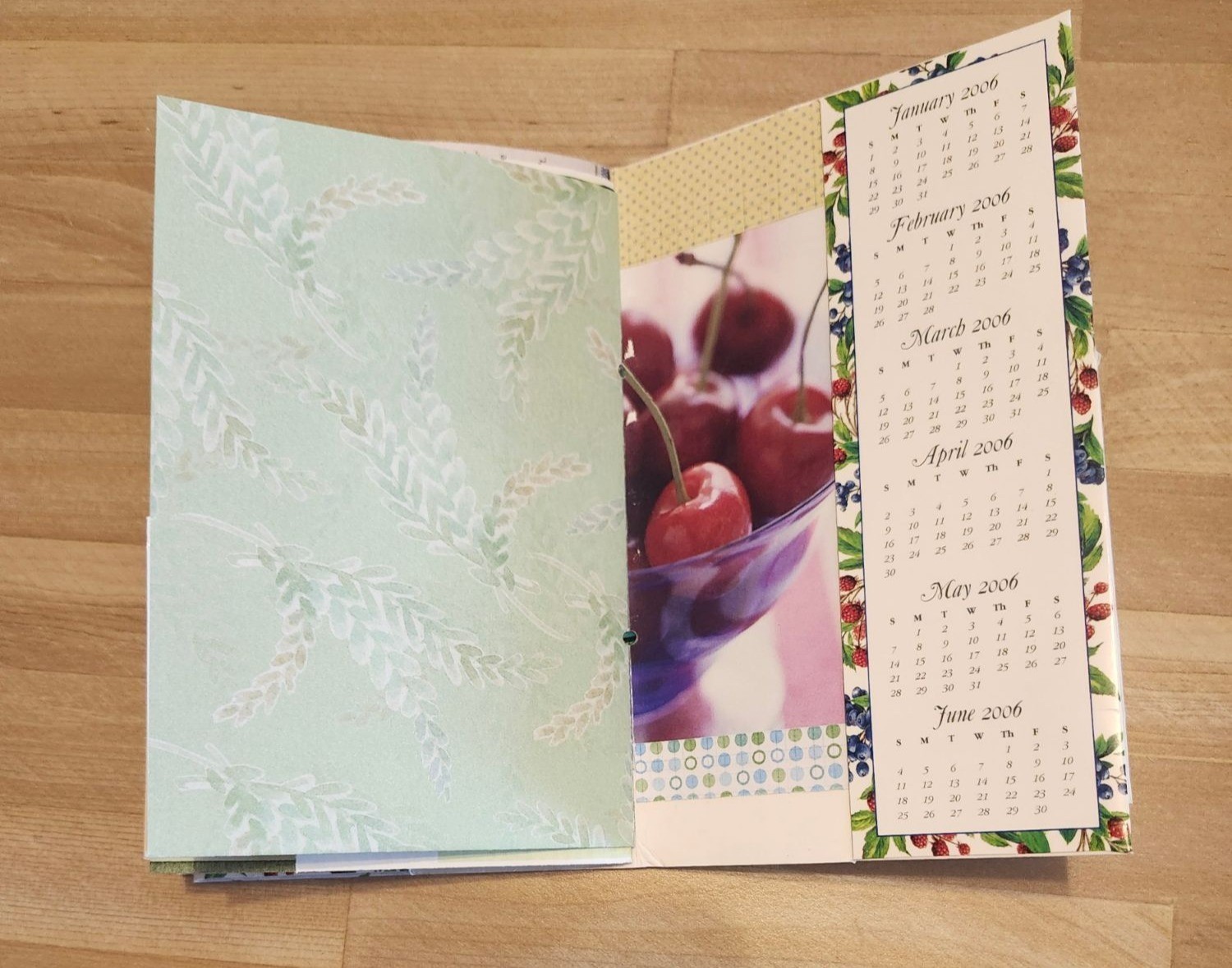 Handmade Junk Journal 90 pages Colorful & Bright 6×6.5″