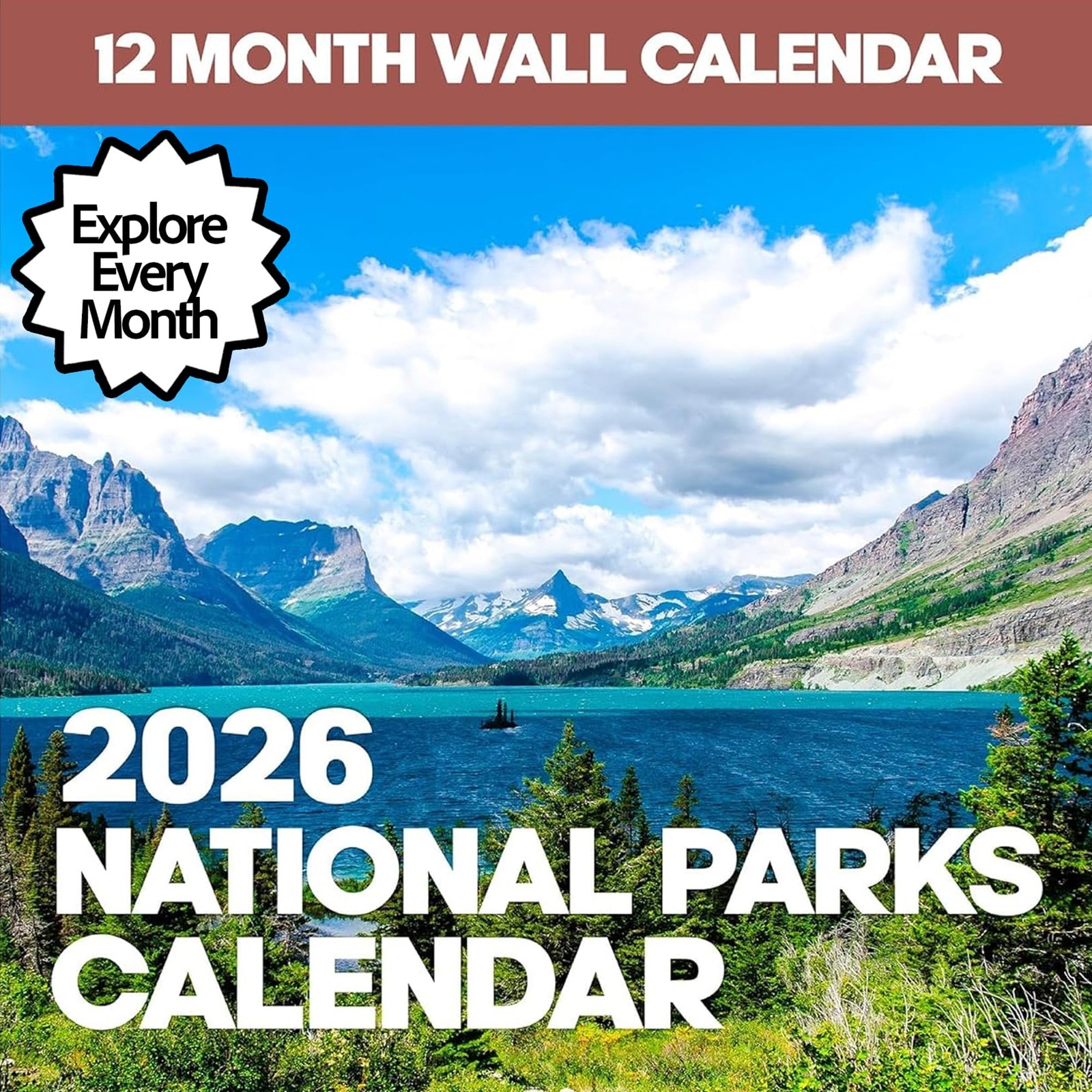 2026 National Parks Wall Calendar | Beautiful Outdoor Nature 2026