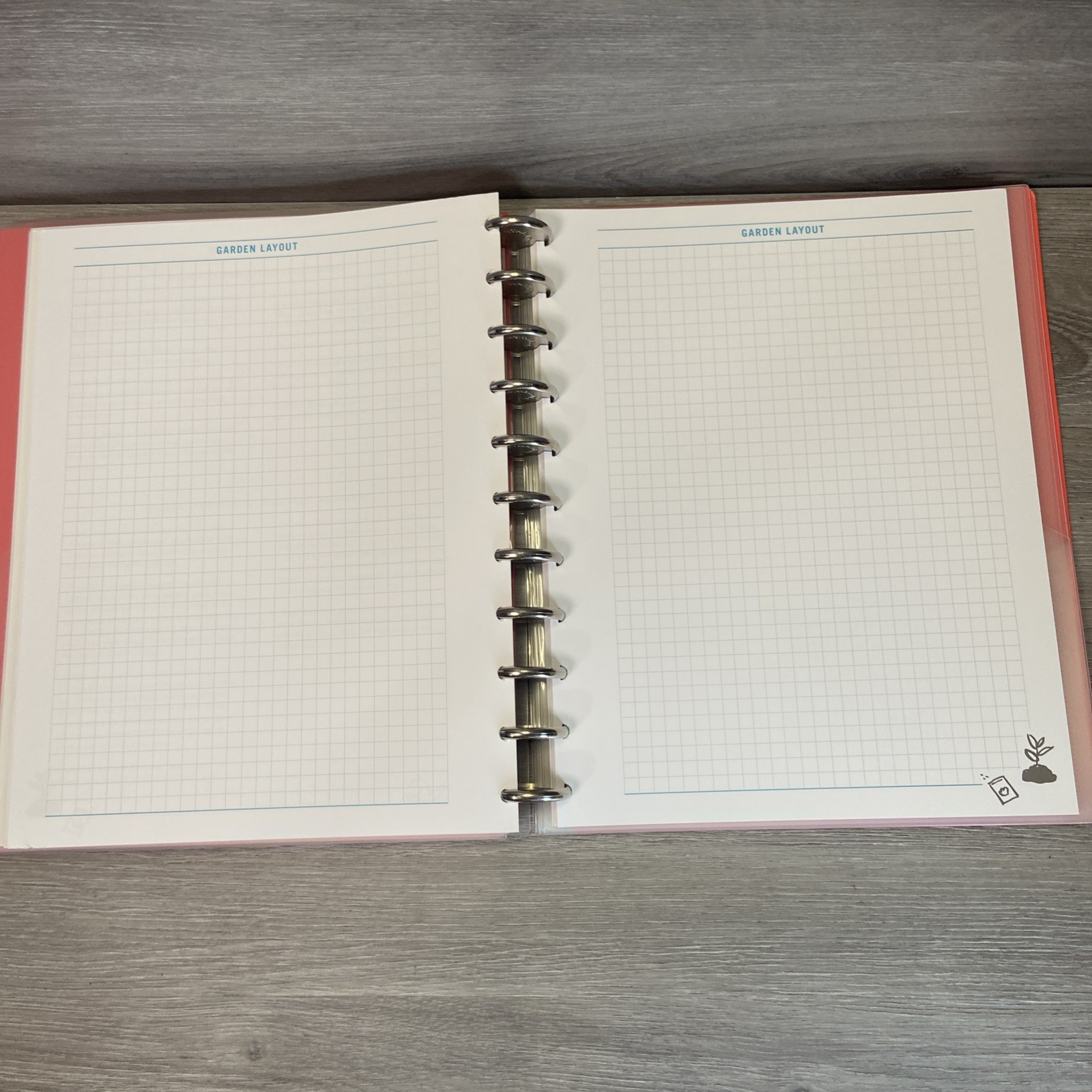 Office by Martha Stewart Notebook Planner Large Orange Discbound Arc + Inserts