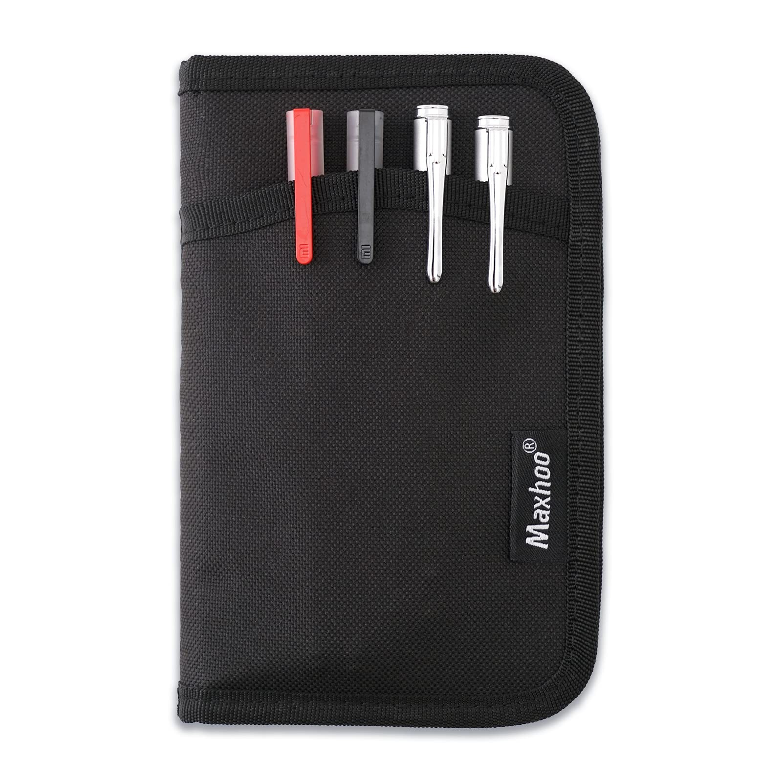 Maxhoo Journal Cover for Field Notes Notebooks, Pocket Notebook Black
