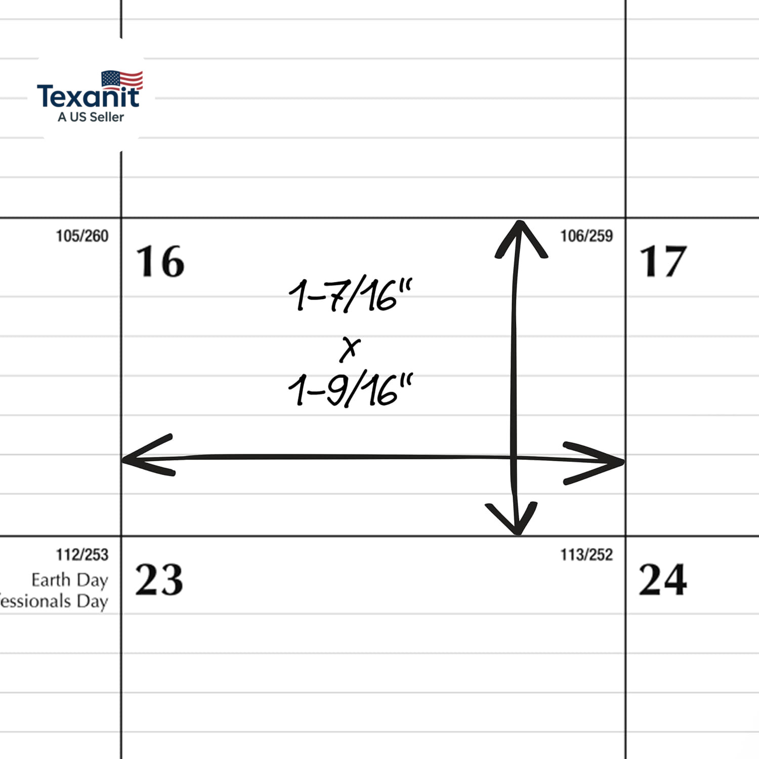 Desk Calendar 2026-2027 Planning Pad, Academic 15-Month April-June, Monthly, 17.