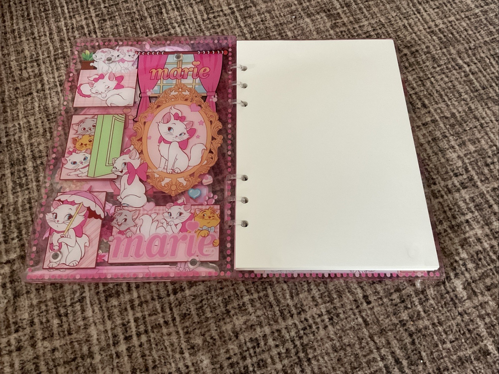 A5 Marie The Cat Shaker Notebook With Plain Pages
