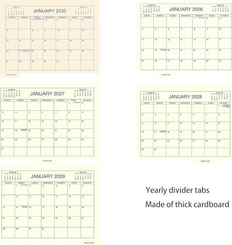 5 Year Calendar Planner 2026-2030