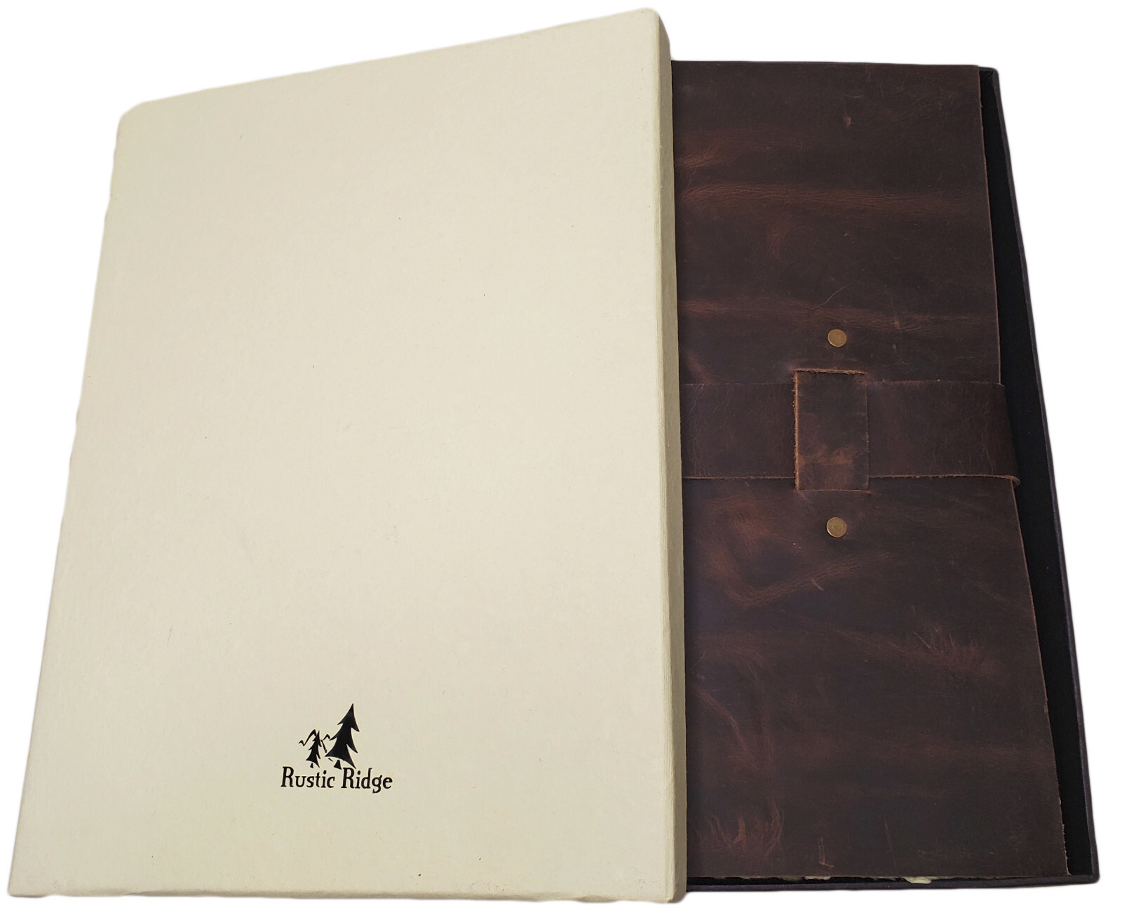 LARGE Vintage Leather Journal Diary Sketchbook Notebook Rustic Old World Style