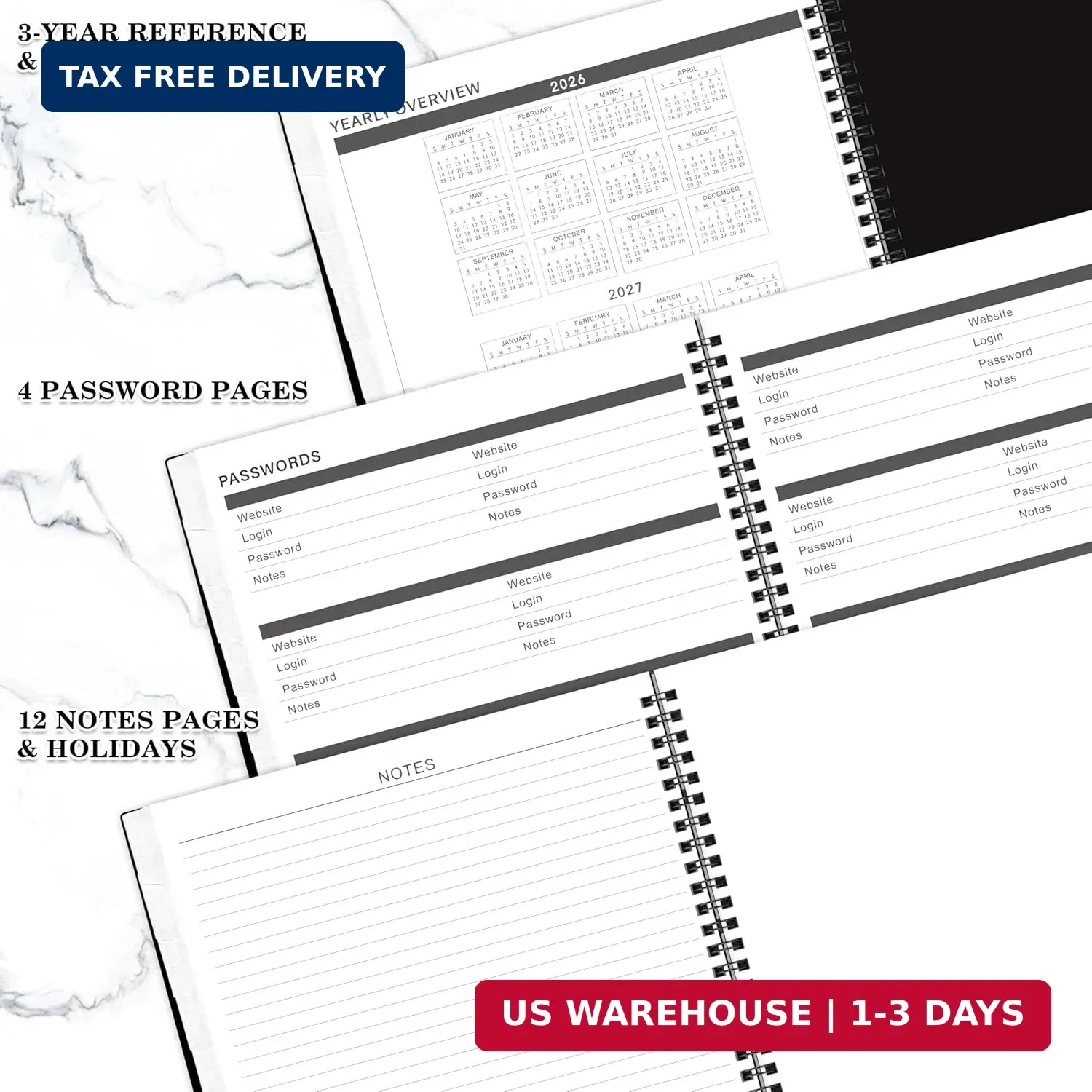 2026-2028 Monthly Planner – 2 Year Monthly Planner 2026-2028 With Tabs, JUL 2026