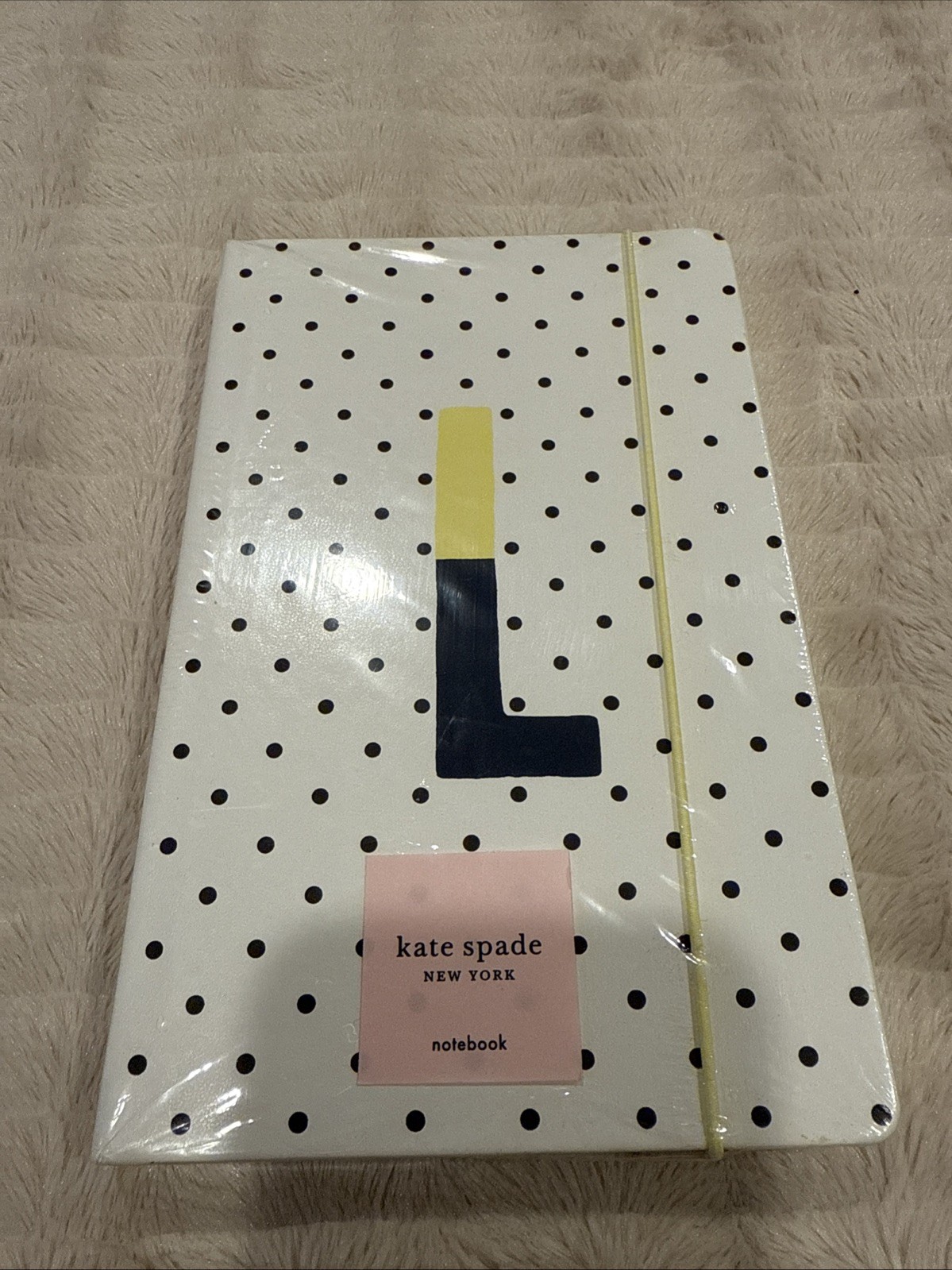 Polka Dot Kate Spade Sparks Of Joy Take Note Notebook Journal Diary Monogram L