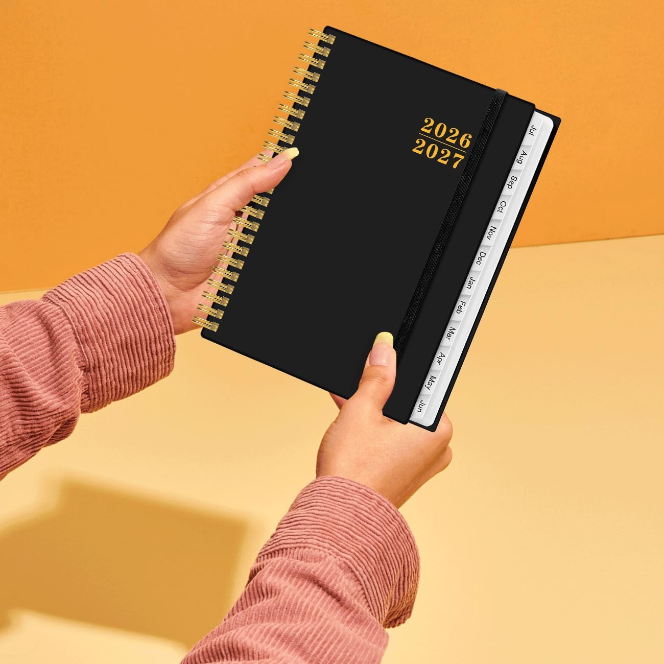 2026-2027 Planner – Weekly and Monthly Calendar 6.4″ x 8.5″, Black